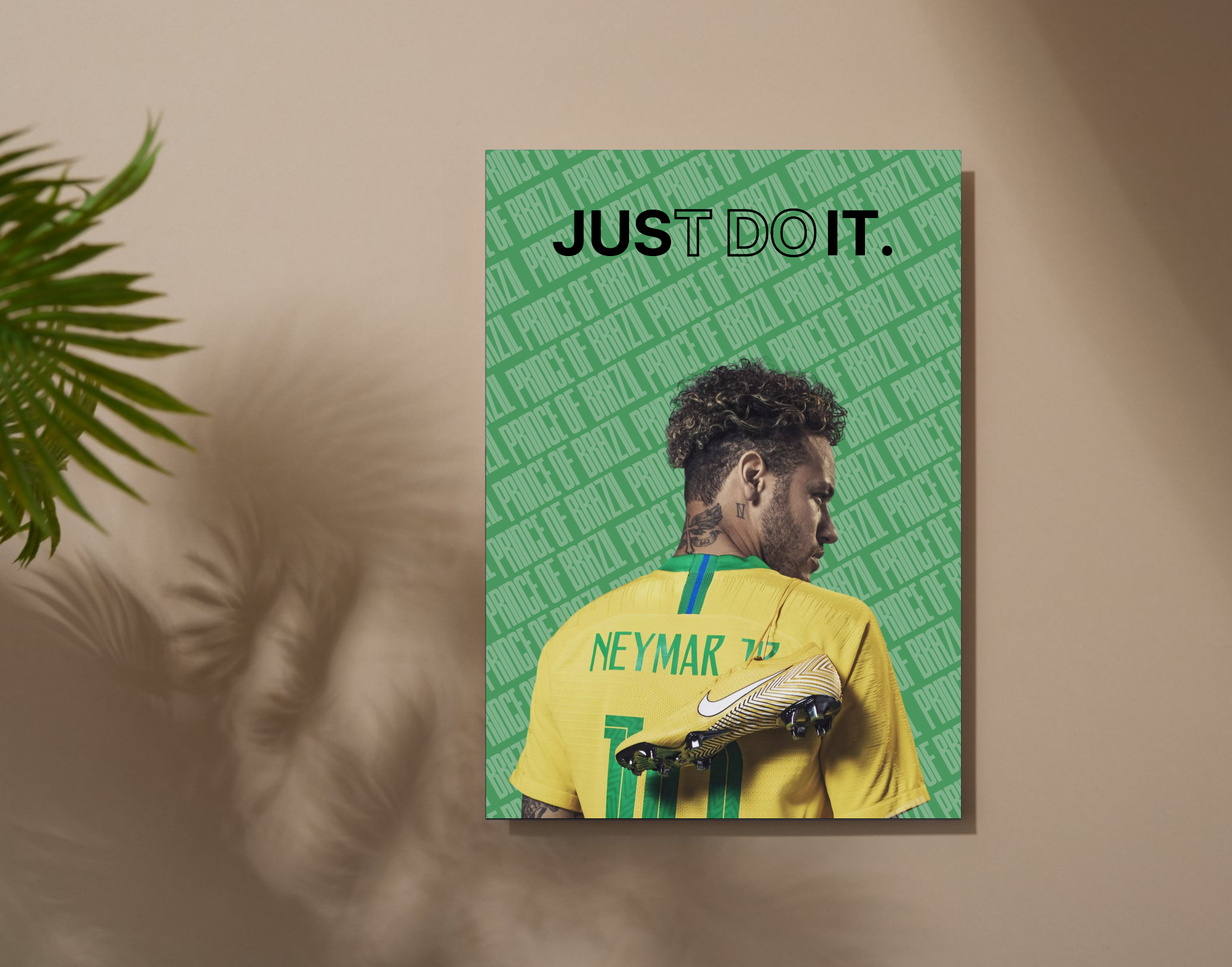 "Just Do It: Neymar"- Shiny & Sturdy Metallic Poster  Art That Pops & Sticks