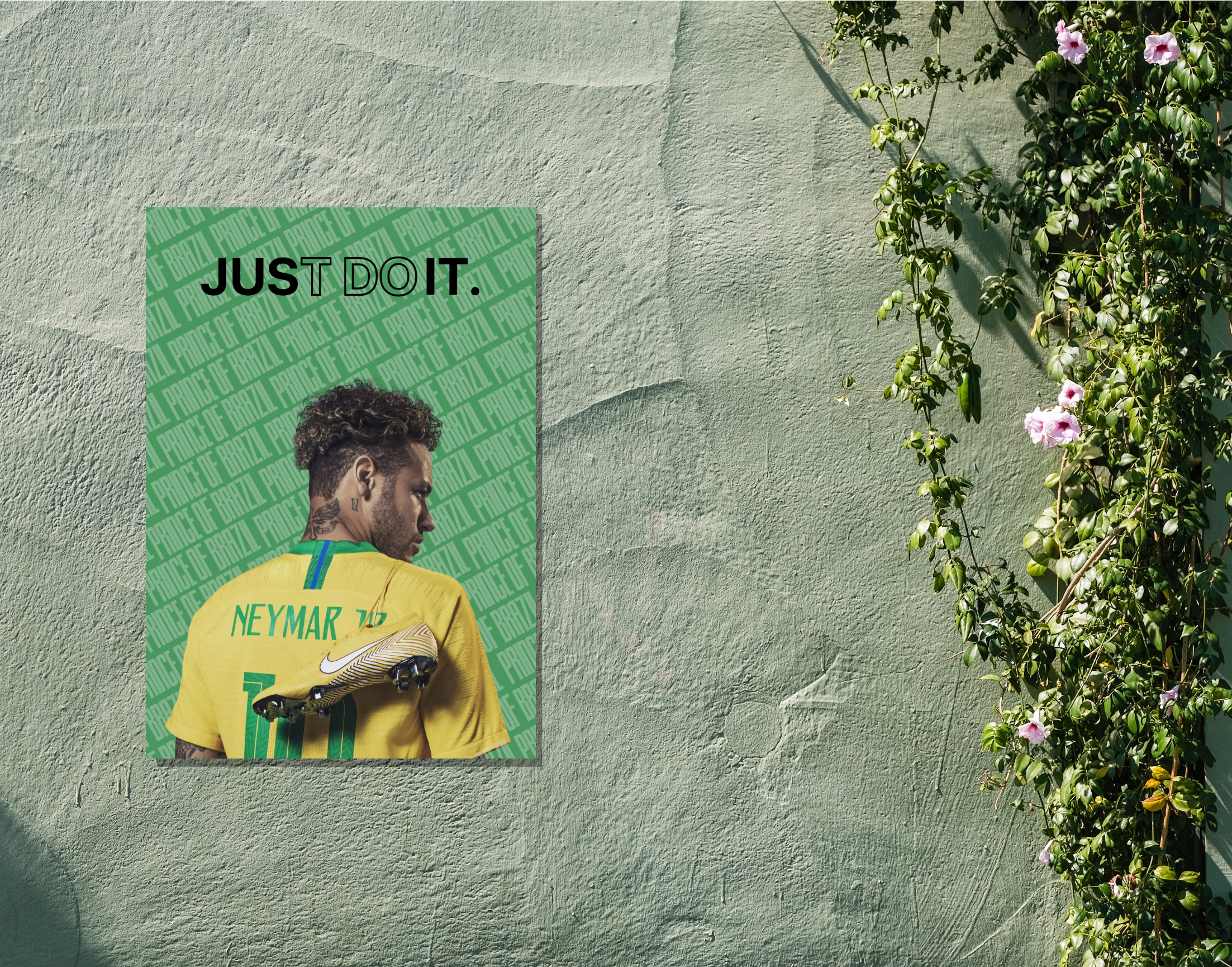 "Just Do It: Neymar"- Shiny & Sturdy Metallic Poster  Art That Pops & Sticks
