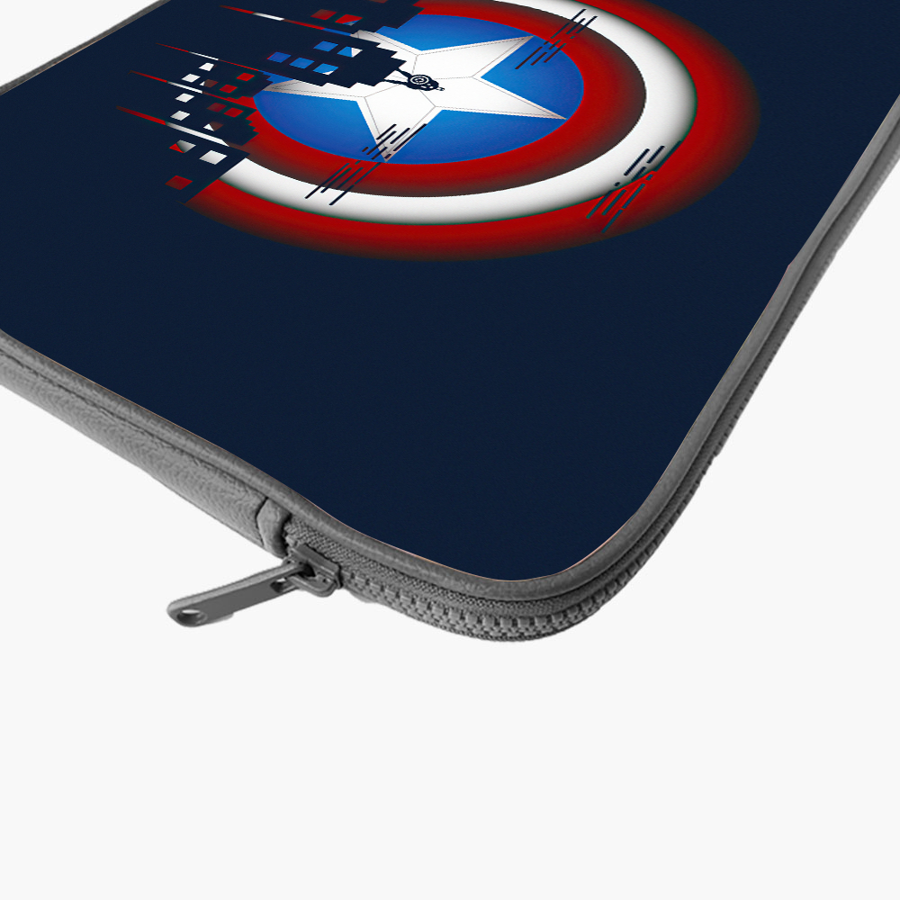 "CAPTAIN AMERICA ON A MISSION" -Laptop Sleeves:Bold Modern Design for Every Size