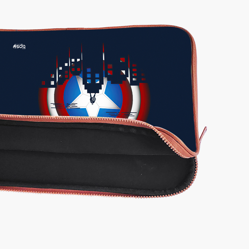 "CAPTAIN AMERICA ON A MISSION" -Laptop Sleeves:Bold Modern Design for Every Size