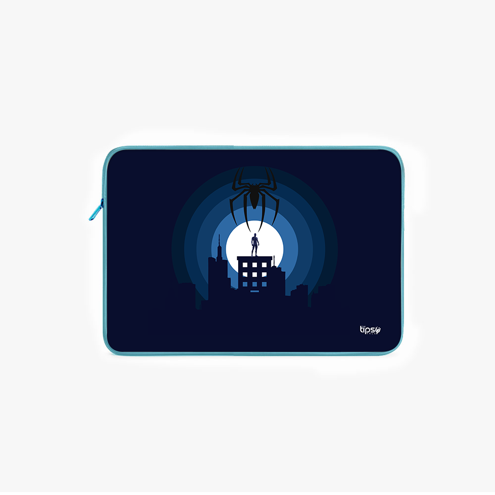 "SPIDERMAN TOP OF THE BUILDING" -Laptop Sleeves:Bold Modern Design for Every Size