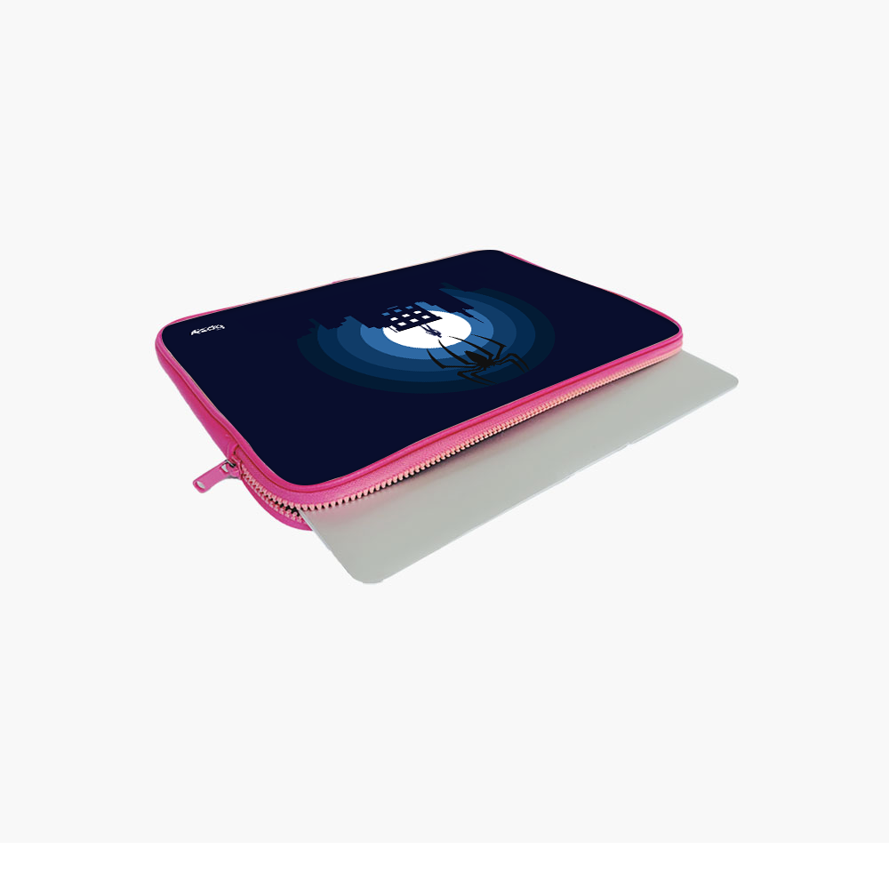 "SPIDERMAN TOP OF THE BUILDING" -Laptop Sleeves:Bold Modern Design for Every Size