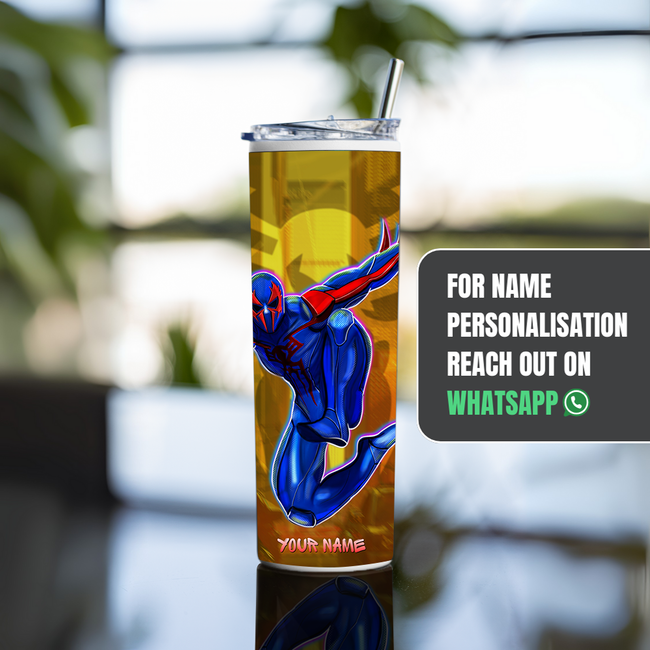 "MIGUEL O'HARA" Tumbler with Metal Straw