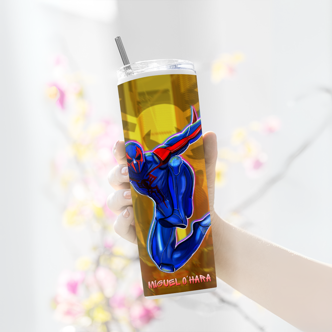 "MIGUEL O'HARA" Tumbler with Metal Straw
