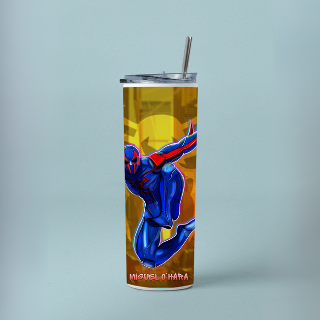 "MIGUEL O'HARA" Tumbler with Metal Straw