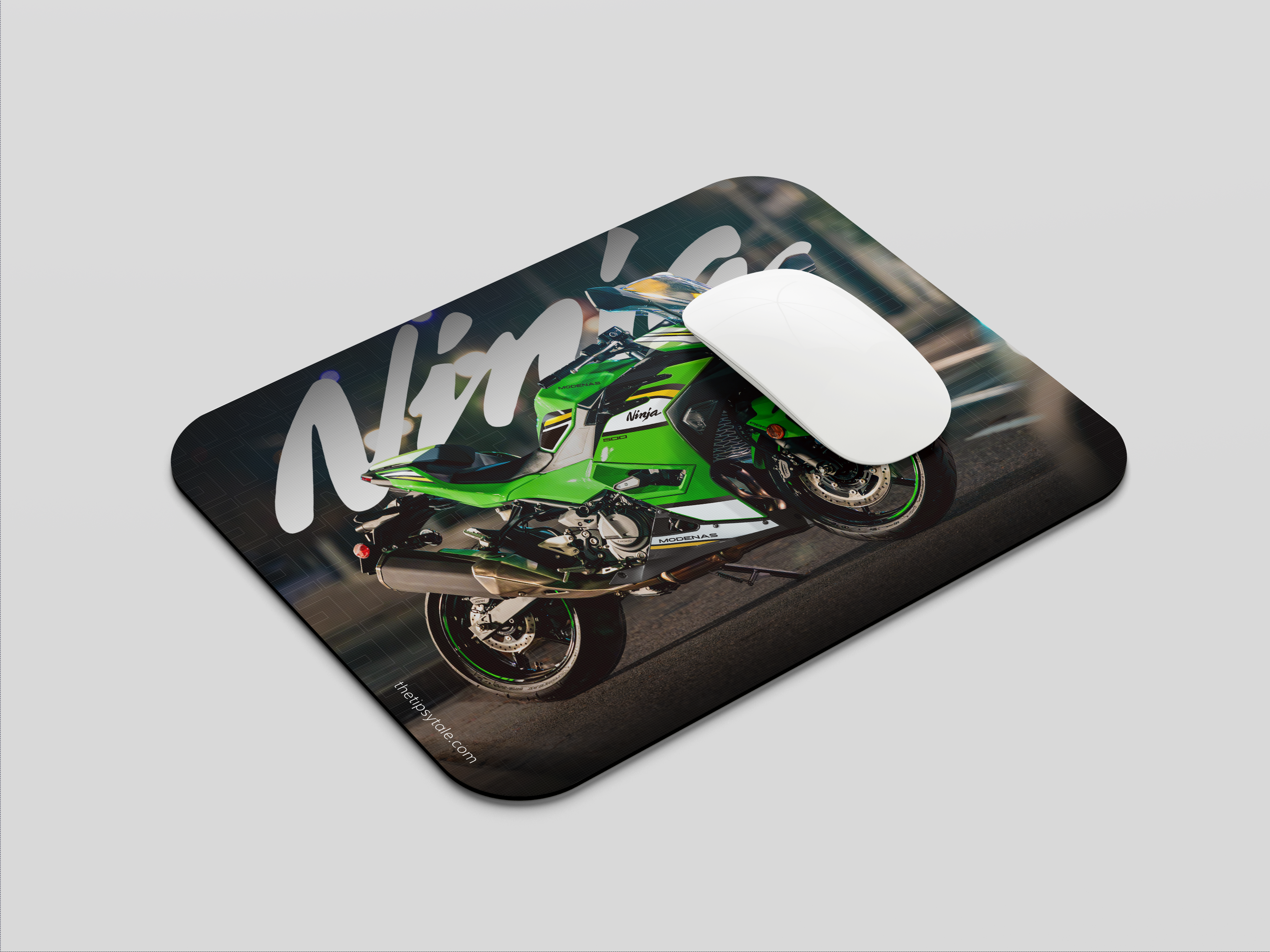 "KAWASAKI NINJA 500" Mousepad Enhance Your Workspace with Style