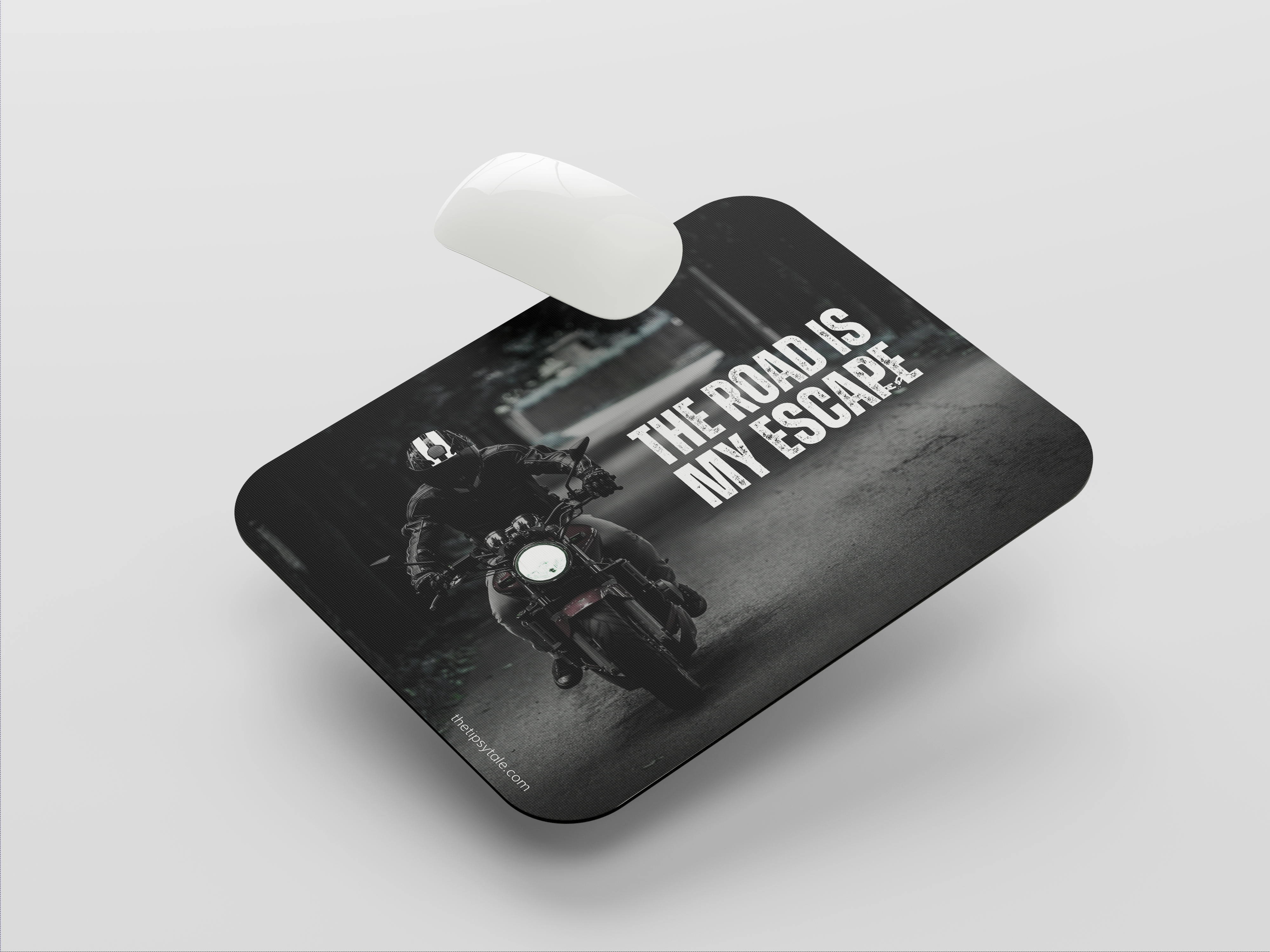 "ROAD IS MY ESCAPE" Mousepad Enhance Your Workspace with Style