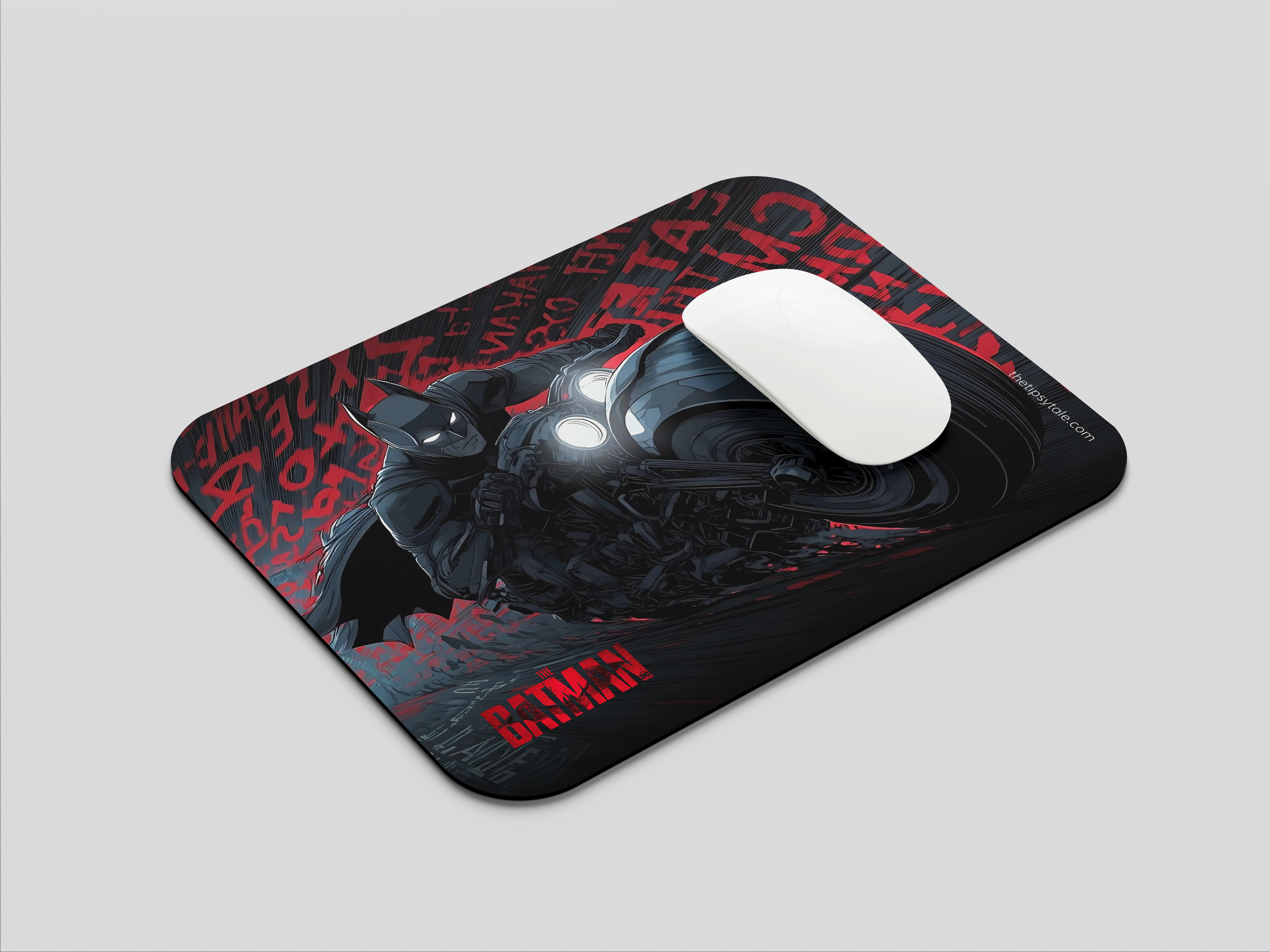 "BATMAN'S  BATPOD" Mousepad Enhance Your Workspace with Style