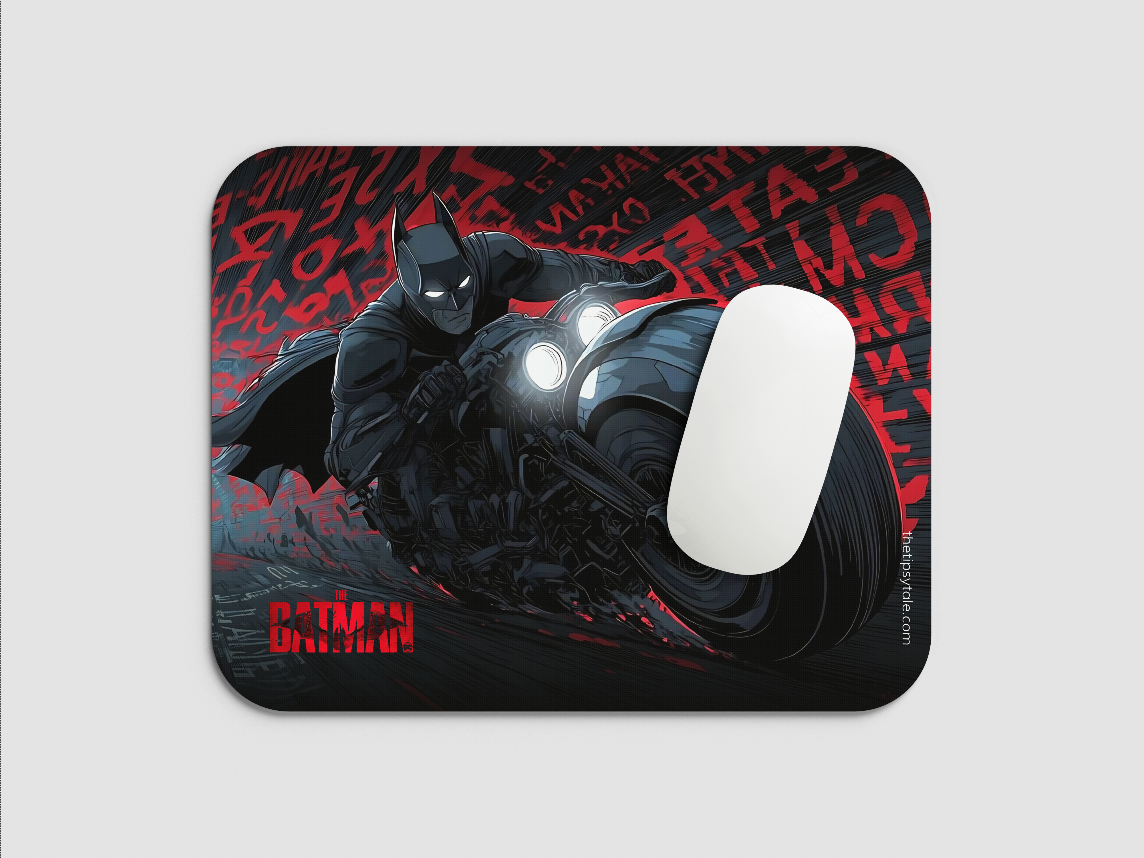 "BATMAN'S  BATPOD" Mousepad Enhance Your Workspace with Style