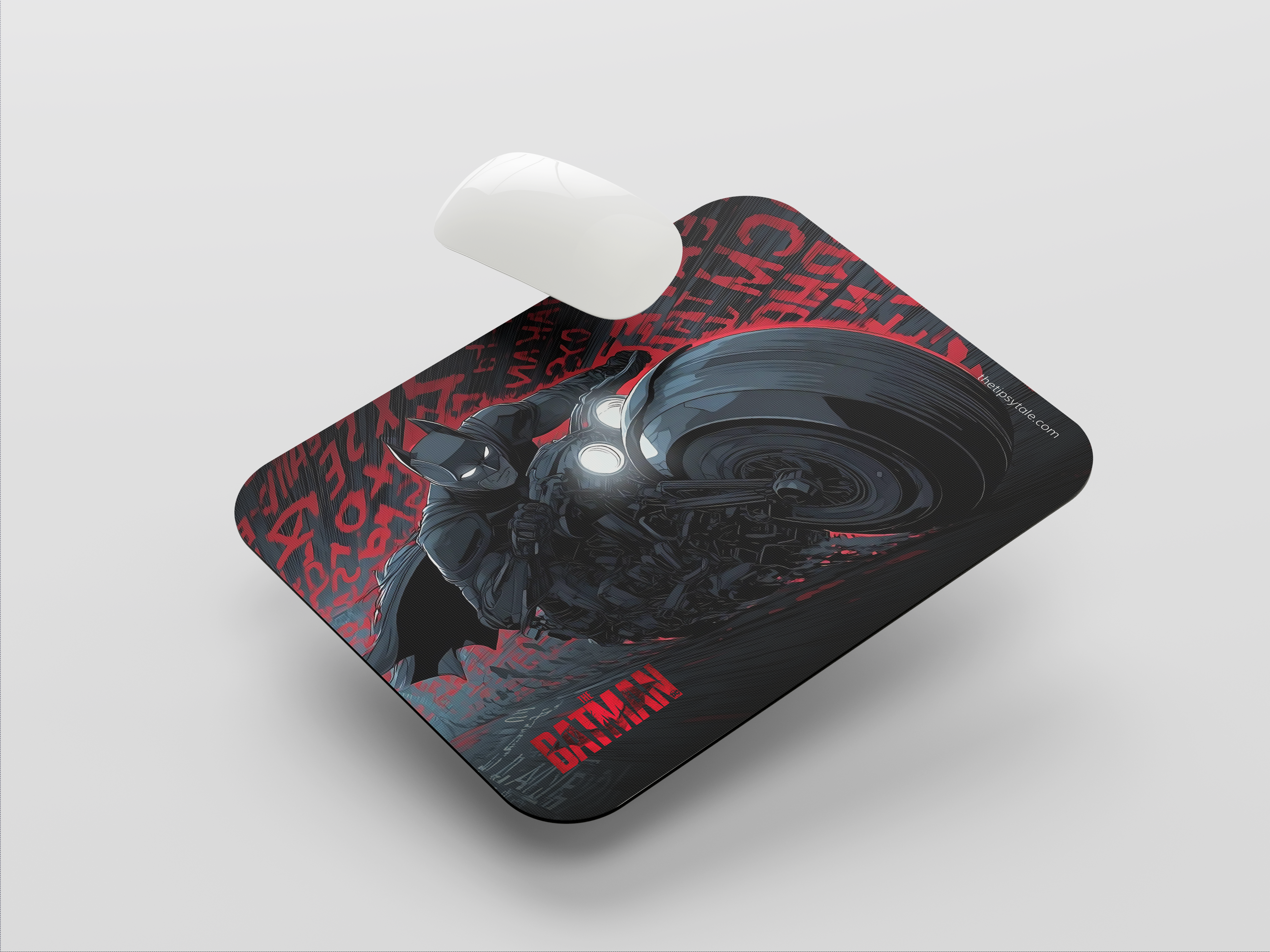 "BATMAN'S  BATPOD" Mousepad Enhance Your Workspace with Style