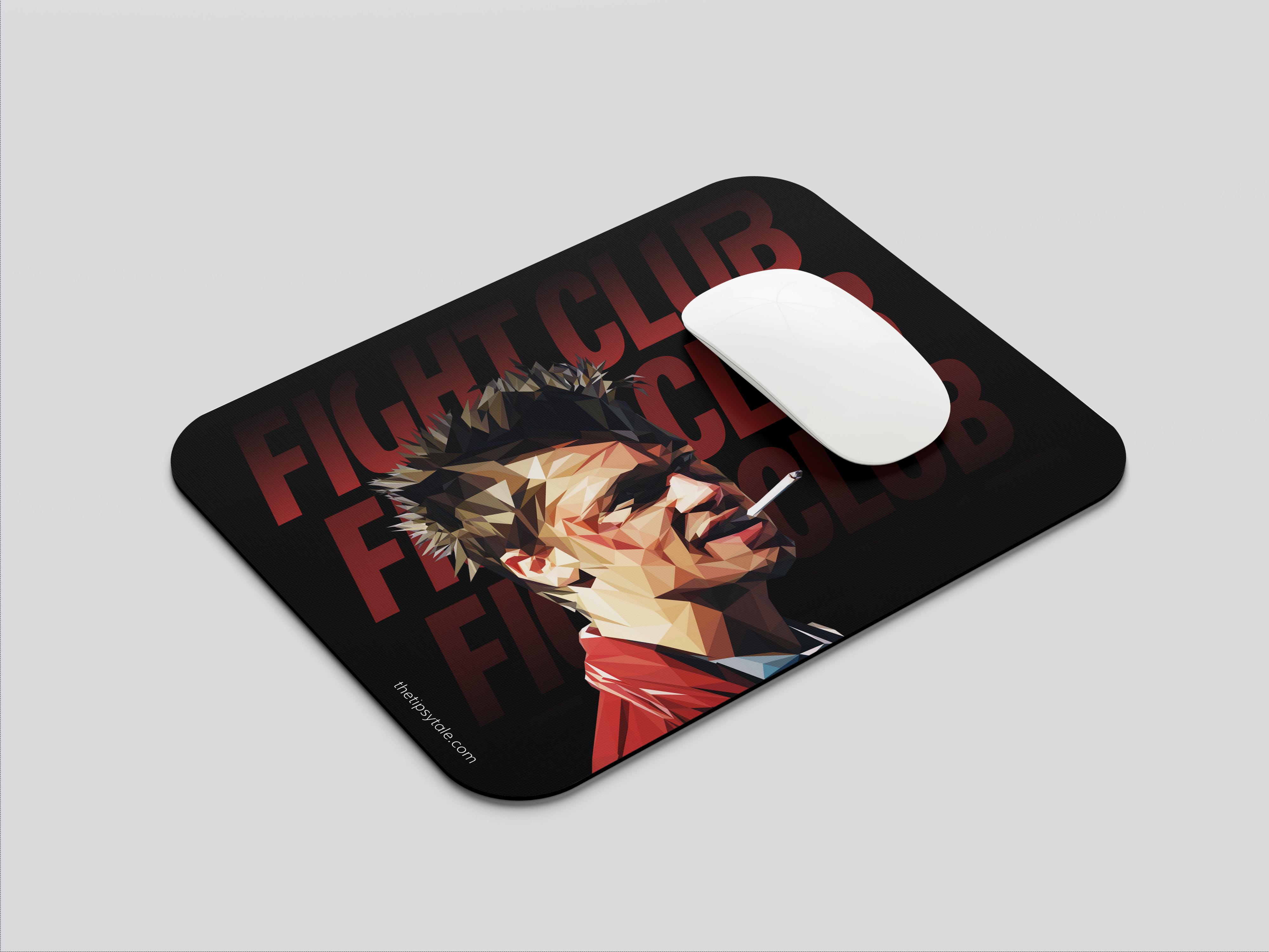 "FIGHT CLUB - BRAD PITT - ENTERTAINMENT EDITION" Mousepad Enhance Your Workspace with Style