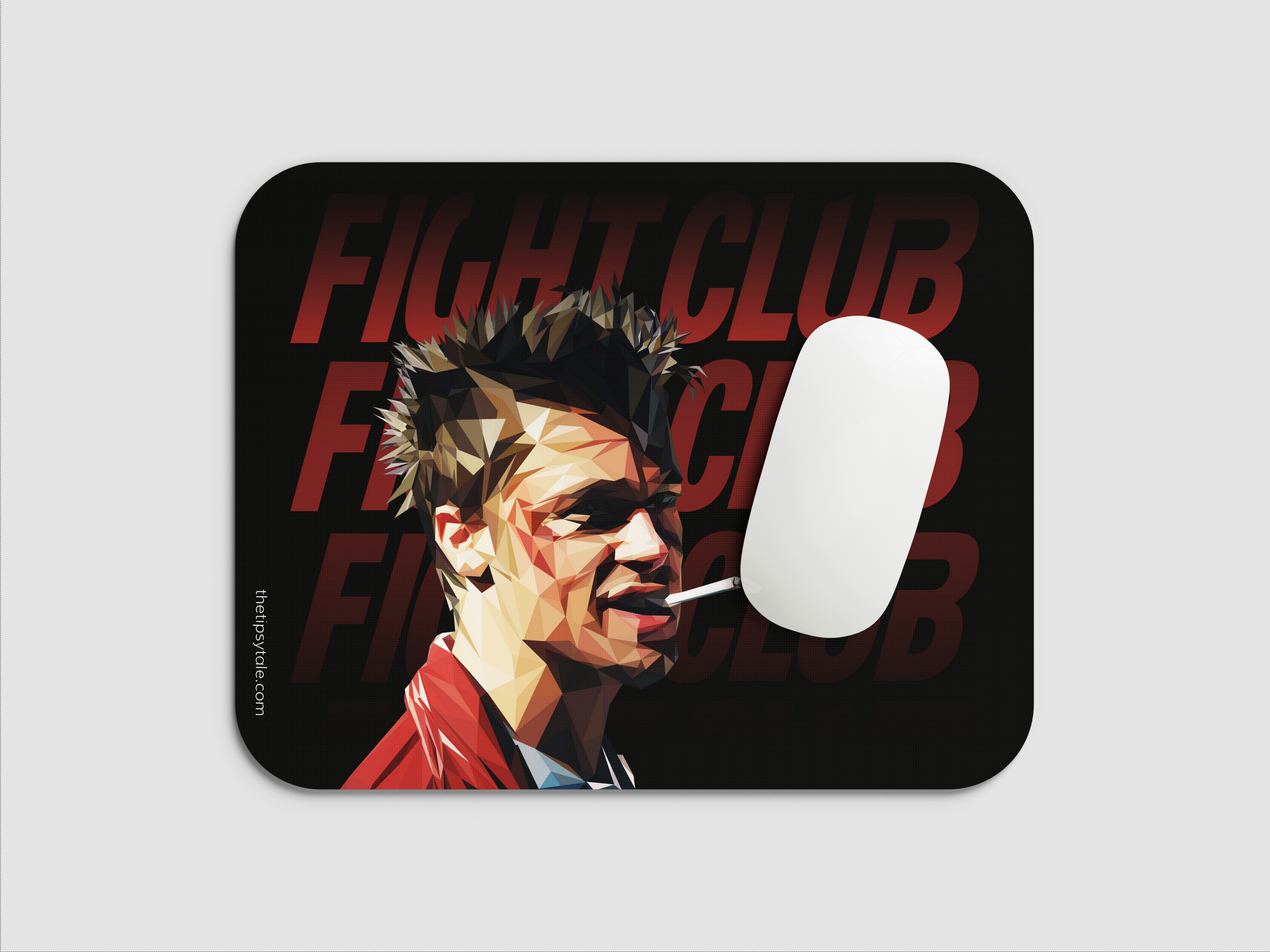 "FIGHT CLUB - BRAD PITT - ENTERTAINMENT EDITION" Mousepad Enhance Your Workspace with Style