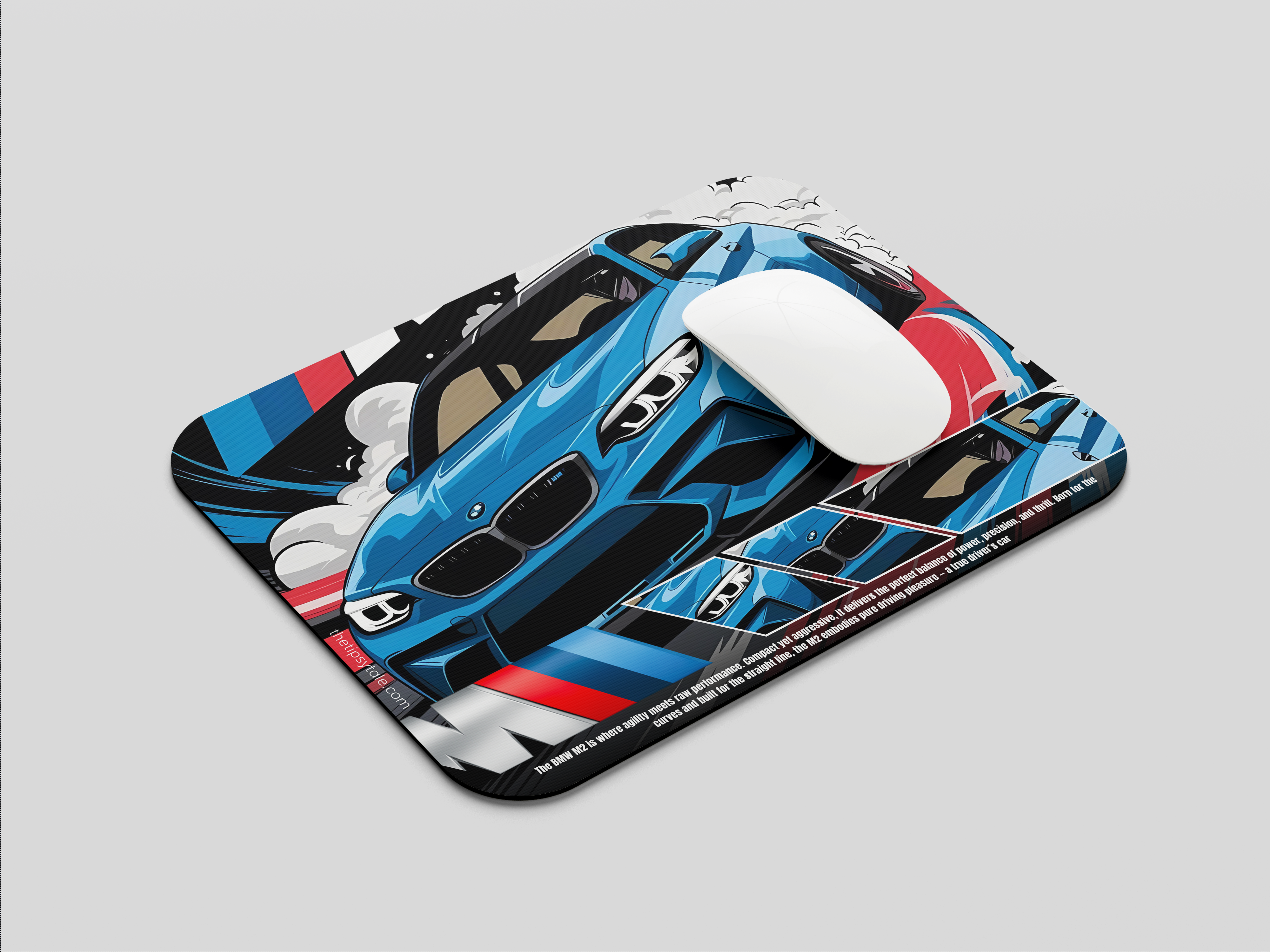 "BMW M2 - A TRUE DRIVER'S CAR" Mousepad Enhance Your Workspace with Style