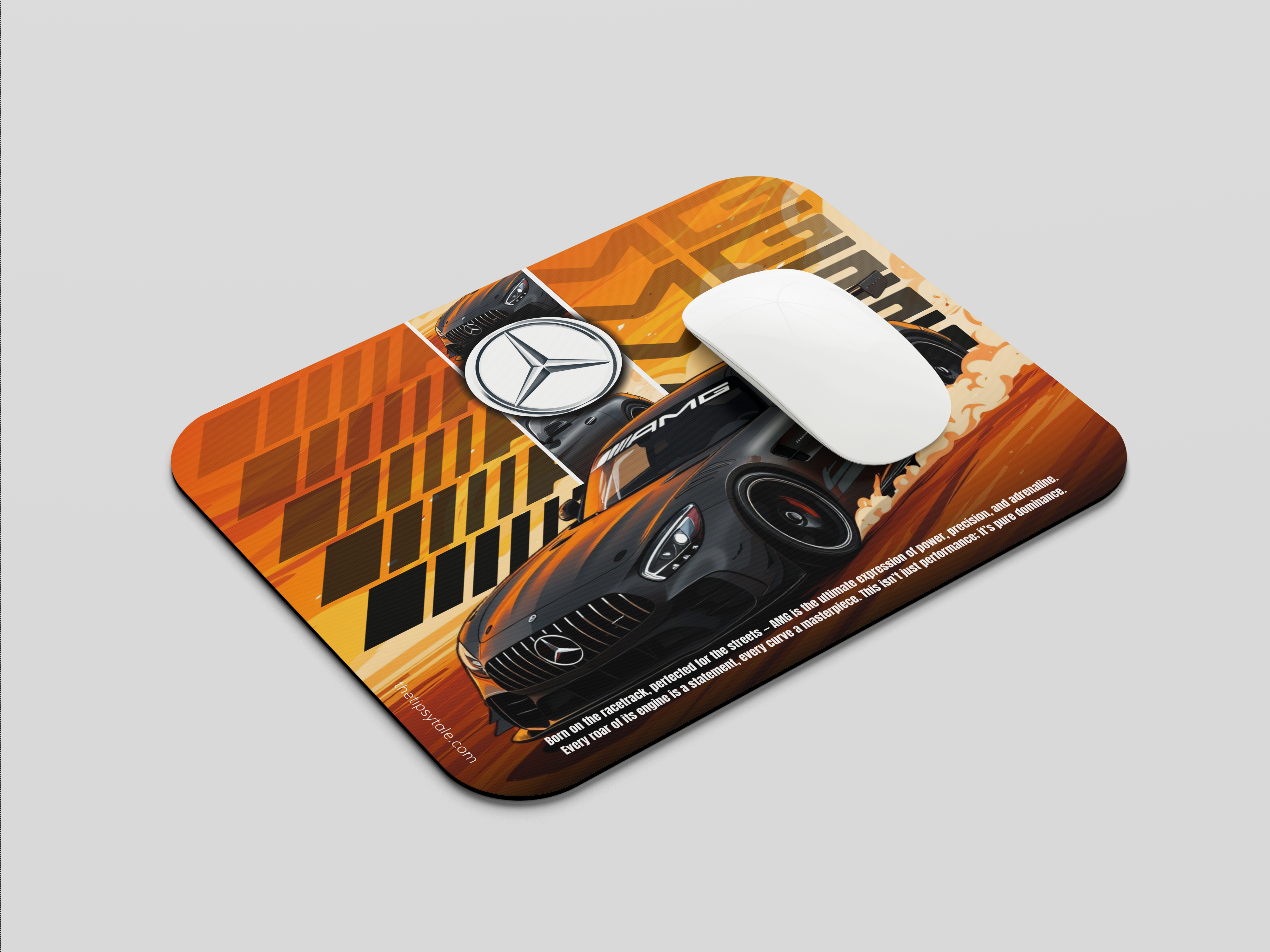 "MERCEDES-AMG - THE PURE DOMINANCE" Mousepad Enhance Your Workspace with Style