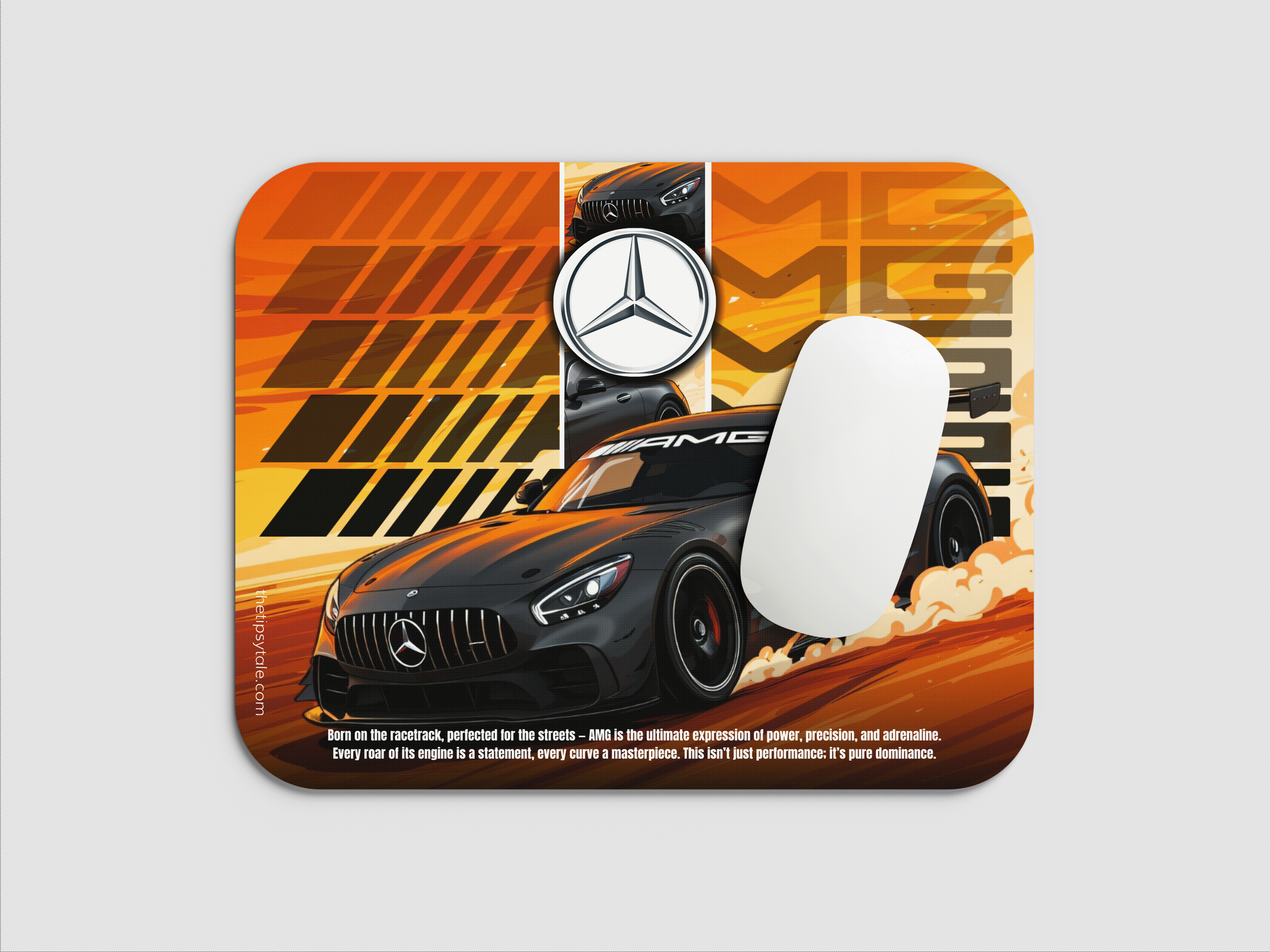 "MERCEDES-AMG - THE PURE DOMINANCE" Mousepad Enhance Your Workspace with Style