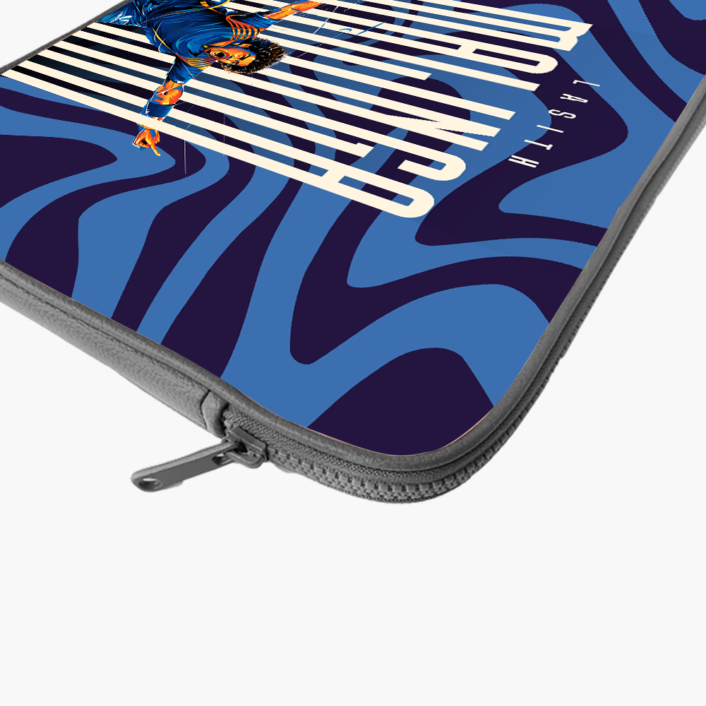 "LASITH MALINGA - CRICKET FAN BASE " -Laptop Sleeves:Bold Modern Design for Every Size