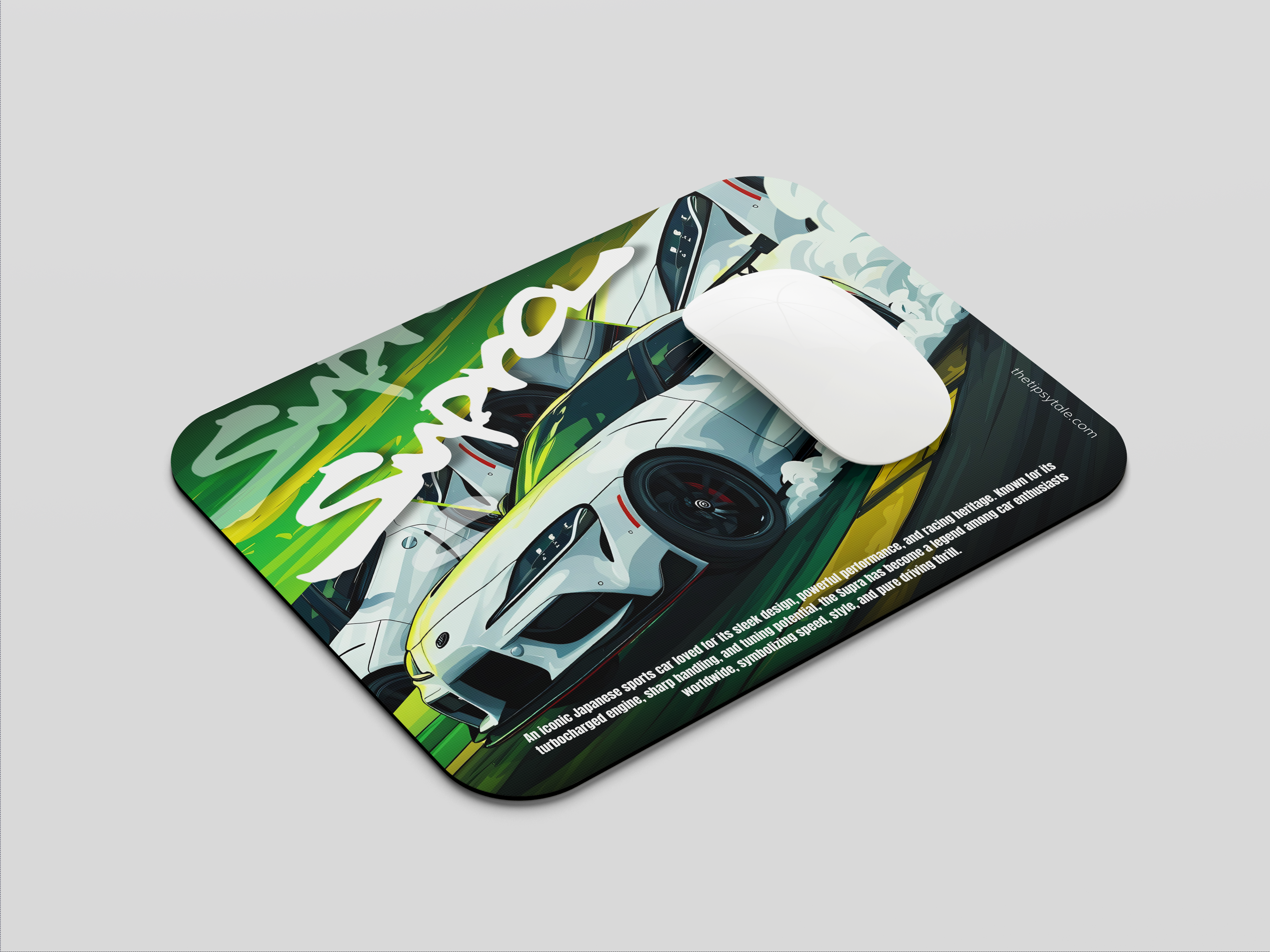 "SUPRA- THE LEGEND" Mousepad Enhance Your Workspace with Style