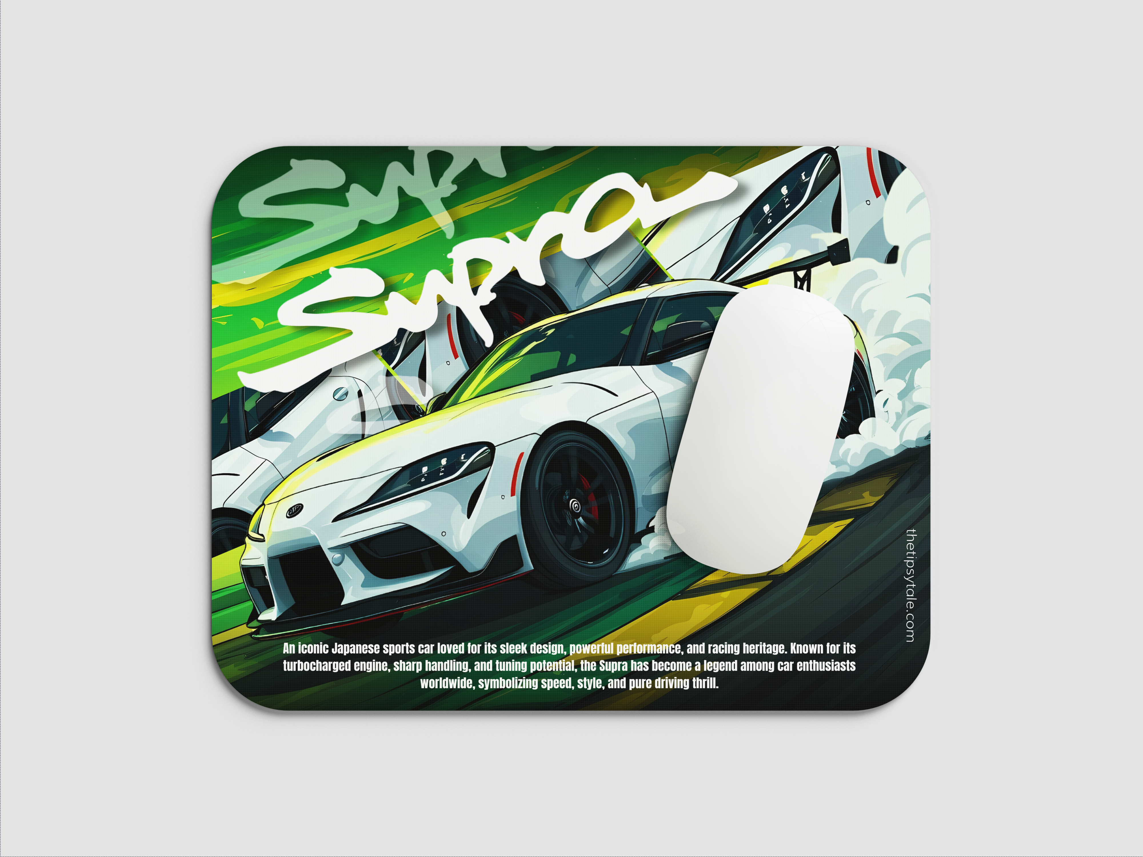 "SUPRA- THE LEGEND" Mousepad Enhance Your Workspace with Style