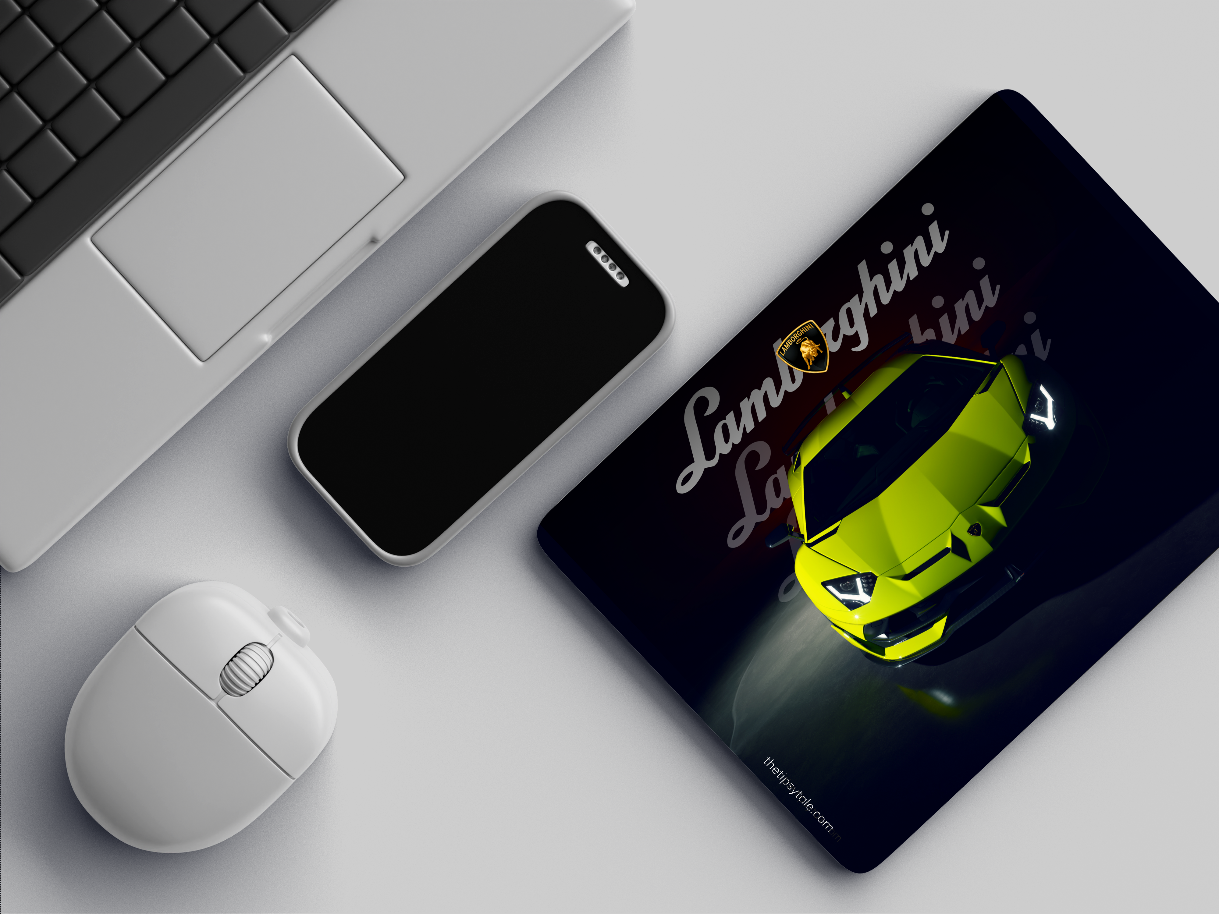 "LAMBORGINI - UNLEASH THE BULL" Mousepad Enhance Your Workspace with Style