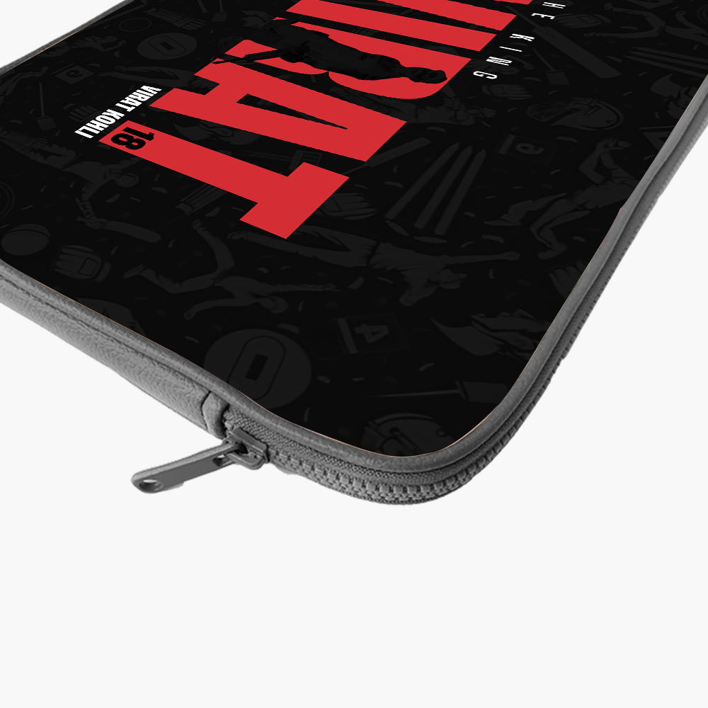 "VIRAT - CRICKET FANDOM" -Laptop Sleeves:Bold Modern Design for Every Size