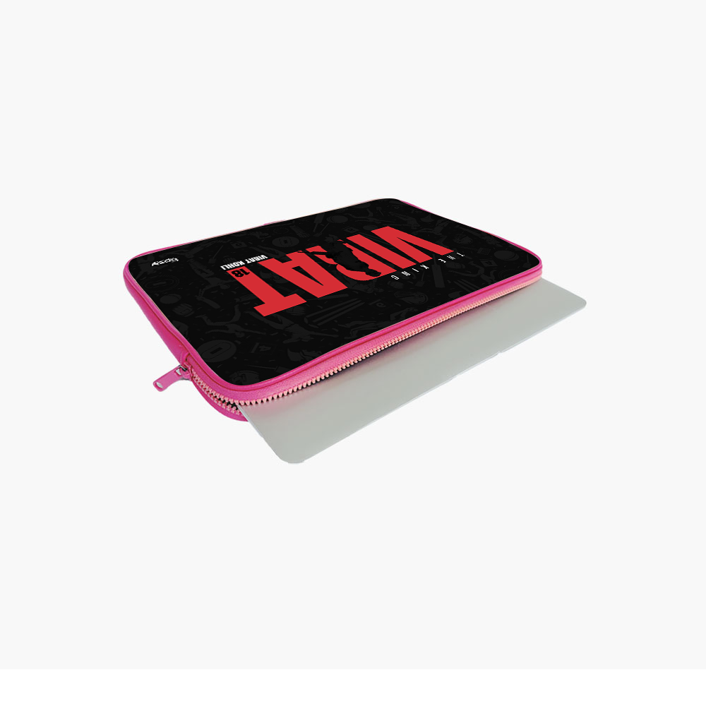 "VIRAT - CRICKET FANDOM" -Laptop Sleeves:Bold Modern Design for Every Size