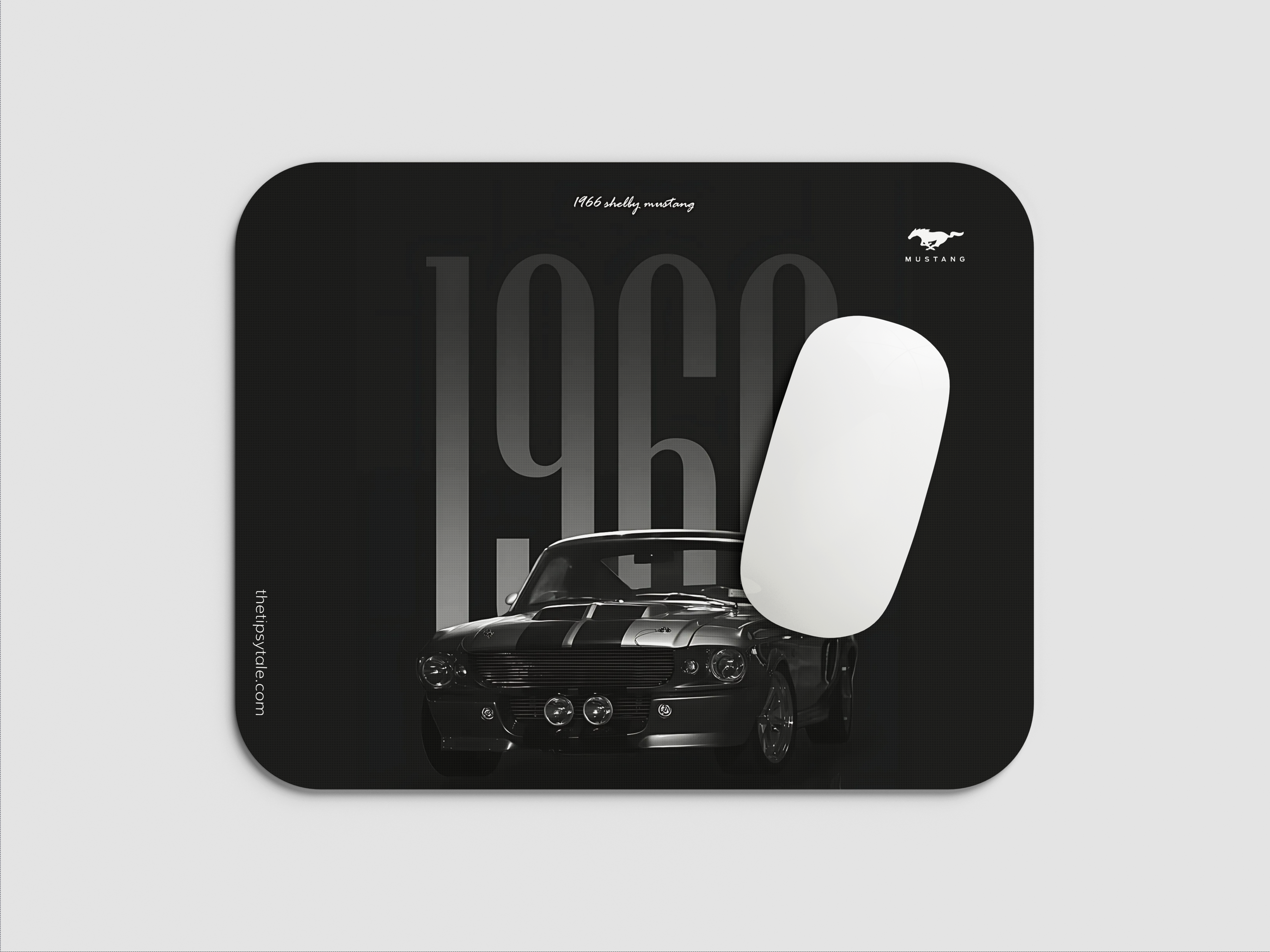 "THE VINTAGE MUSTANG - SHELBY 1966" Mousepad Enhance Your Workspace with Style