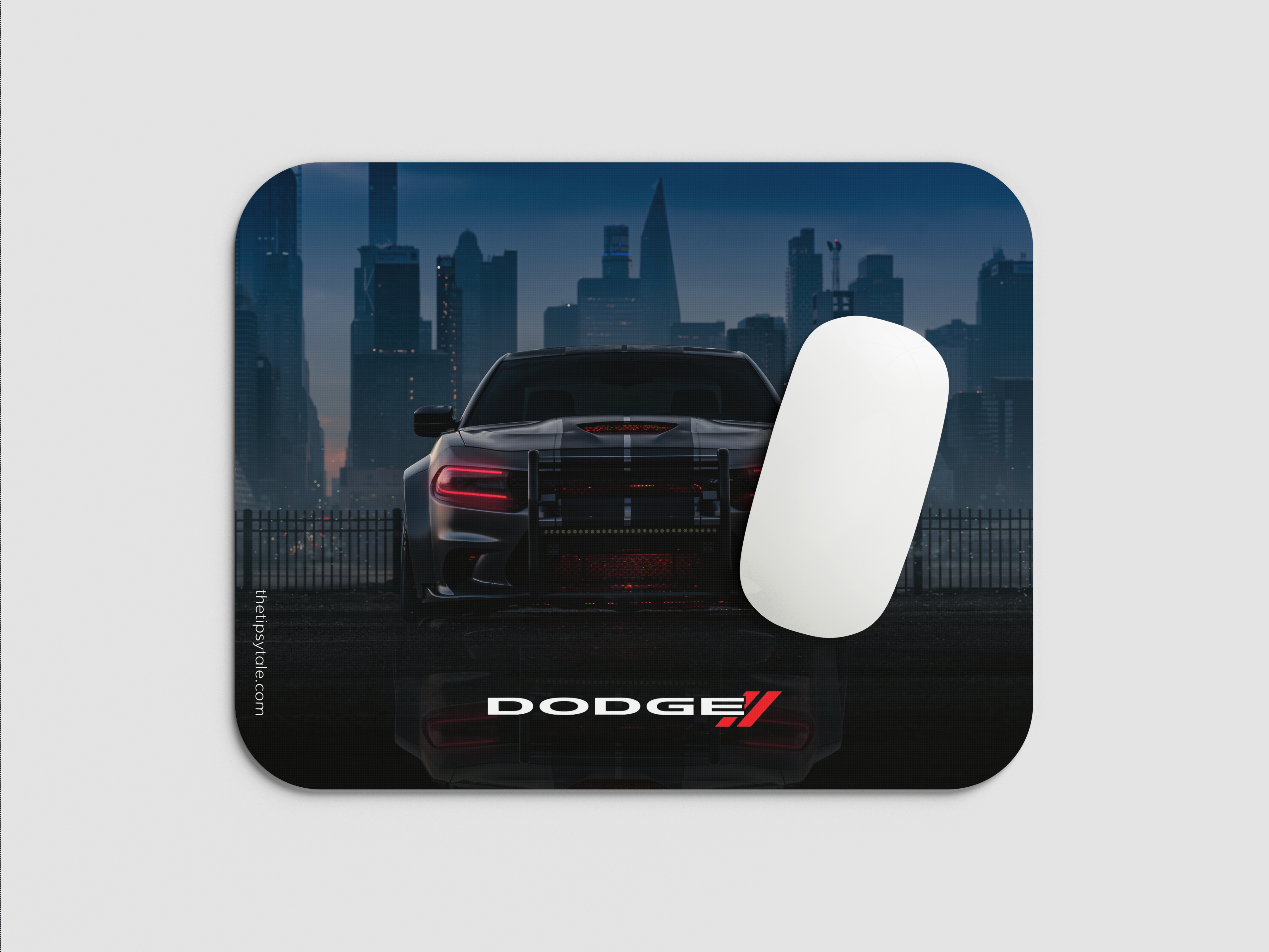 "DODGE CHARGER - THE  URBAN PREDATOR" Mousepad Enhance Your Workspace with Style