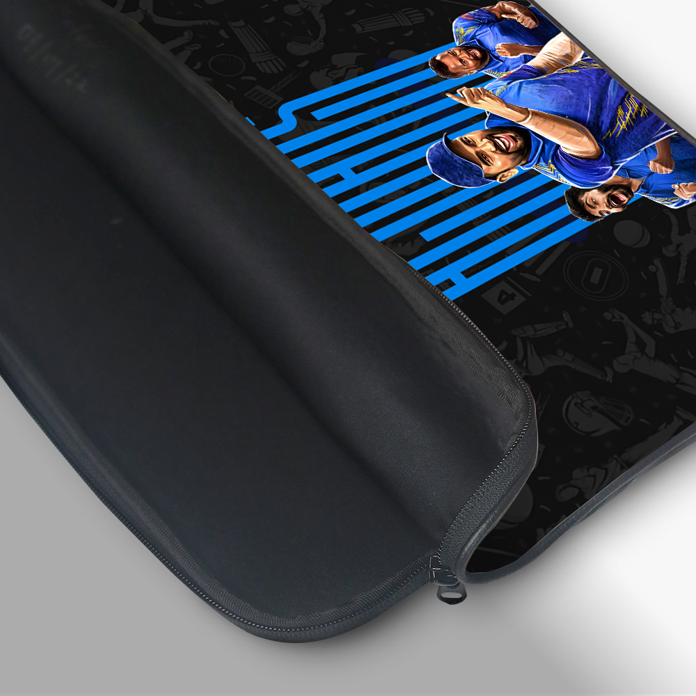 "ALWAYS BLUE - CRICKET FANBASE " -Laptop Sleeves:Bold Modern Design for Every Size