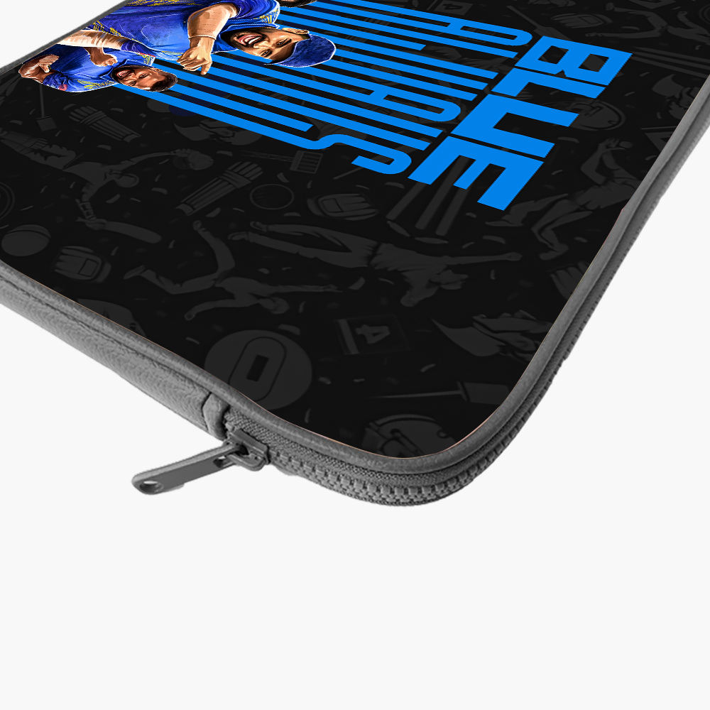 "ALWAYS BLUE - CRICKET FANBASE " -Laptop Sleeves:Bold Modern Design for Every Size