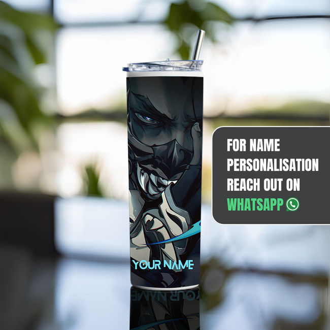 "YORU - VALORANT" Tumbler with Metal Straw