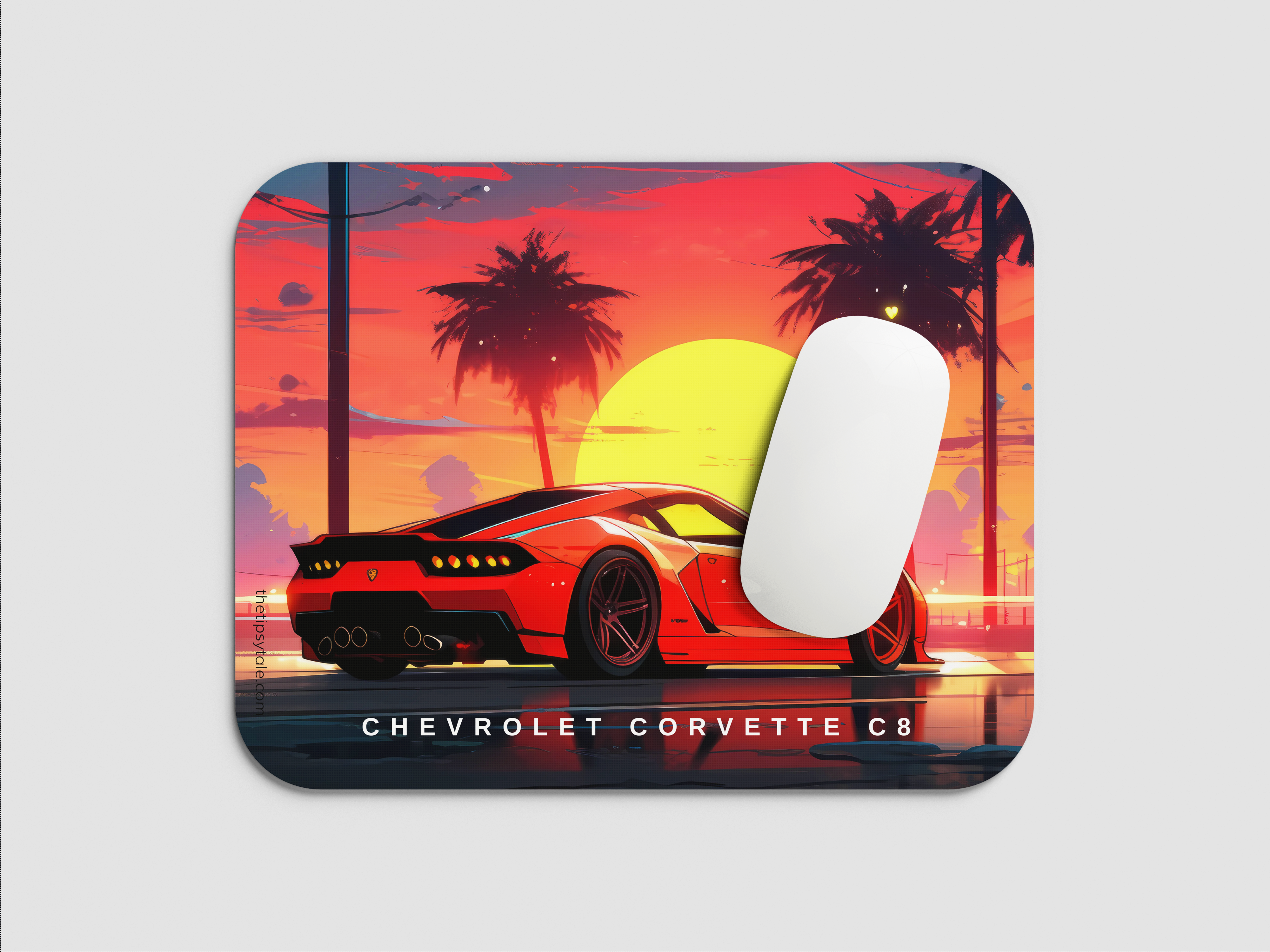 "CHEVROLET CORVETTE C8" Mousepad Enhance Your Workspace with Style