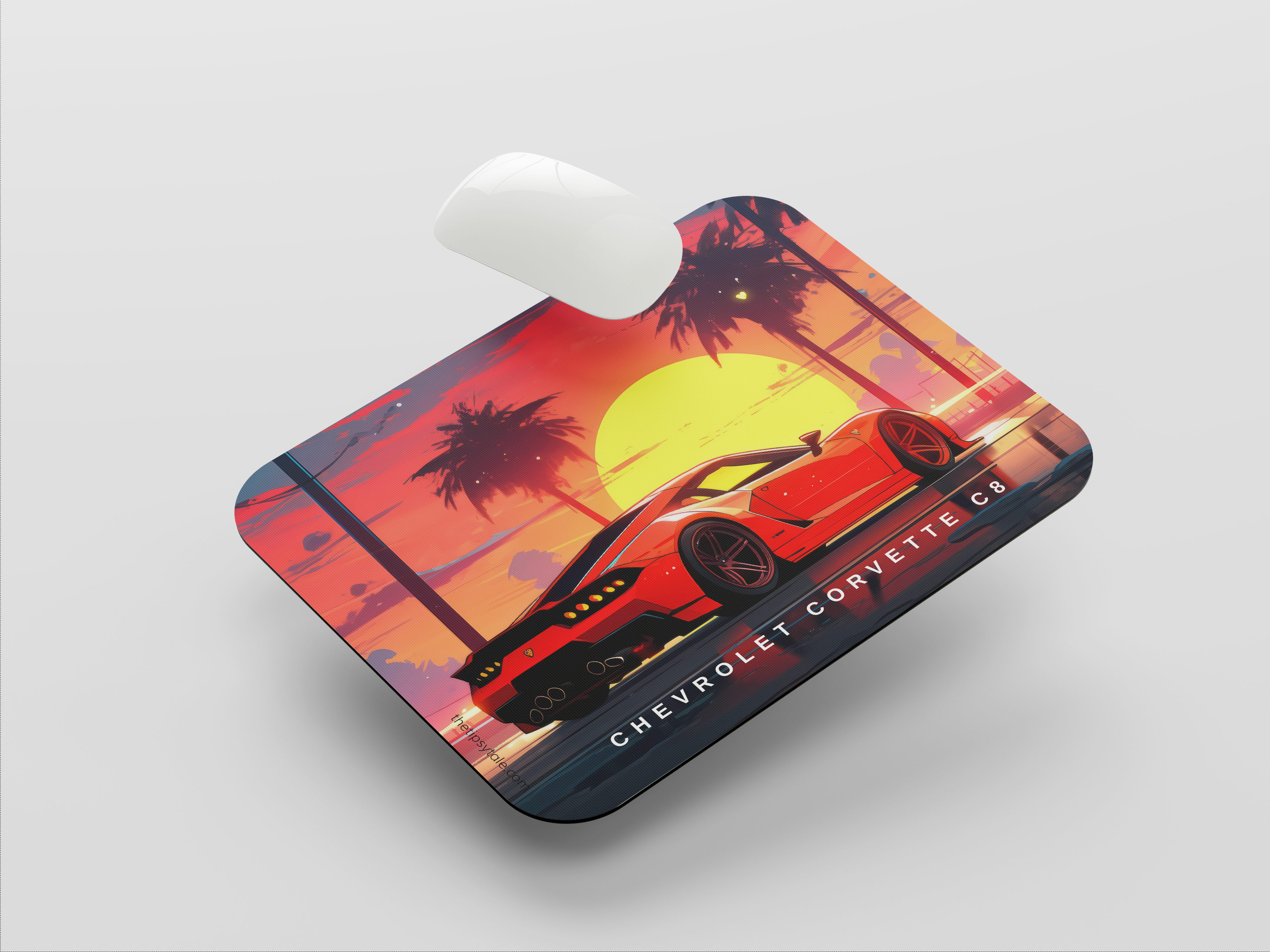 "CHEVROLET CORVETTE C8" Mousepad Enhance Your Workspace with Style