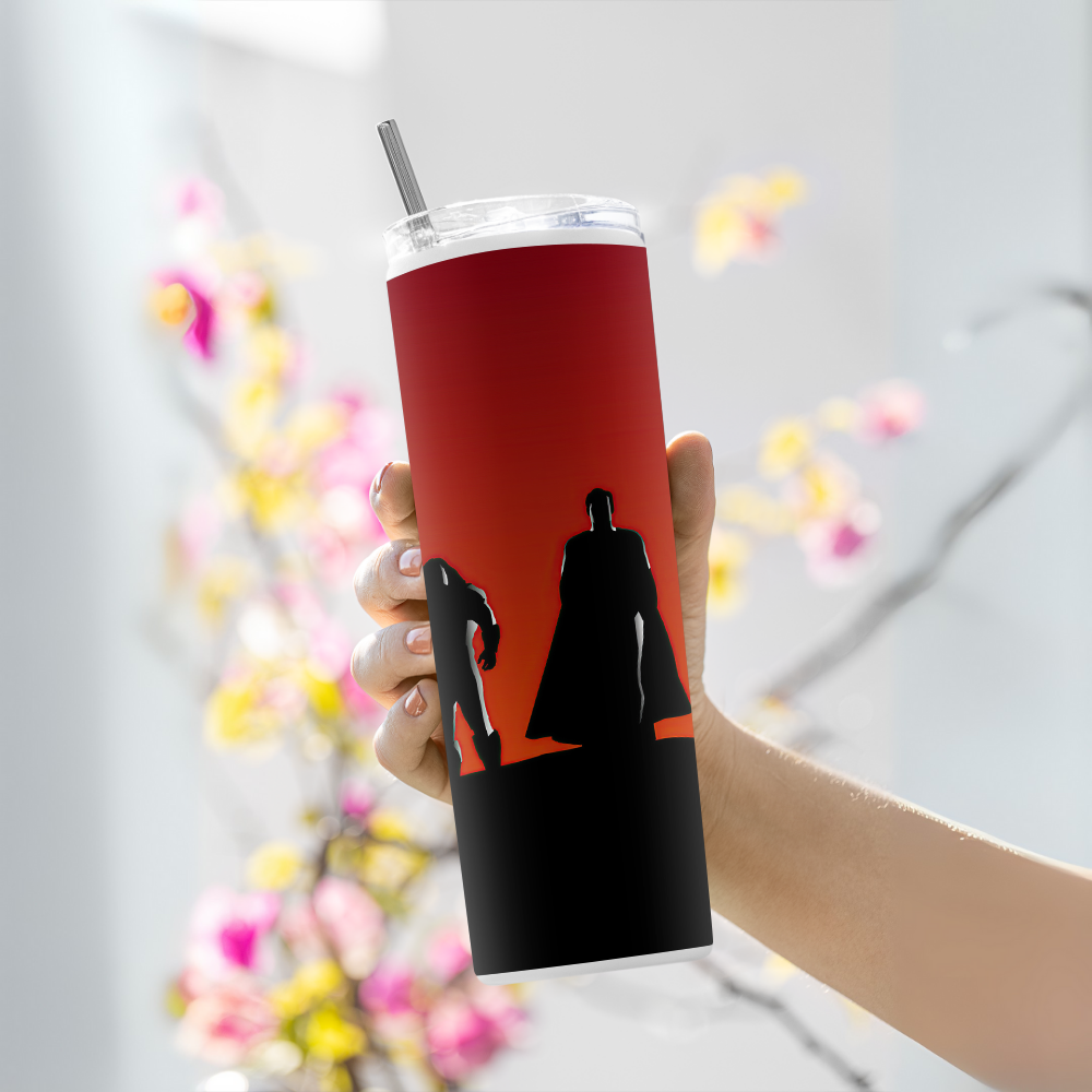 "Justice League-SciFic" Tumbler with Metal Straw