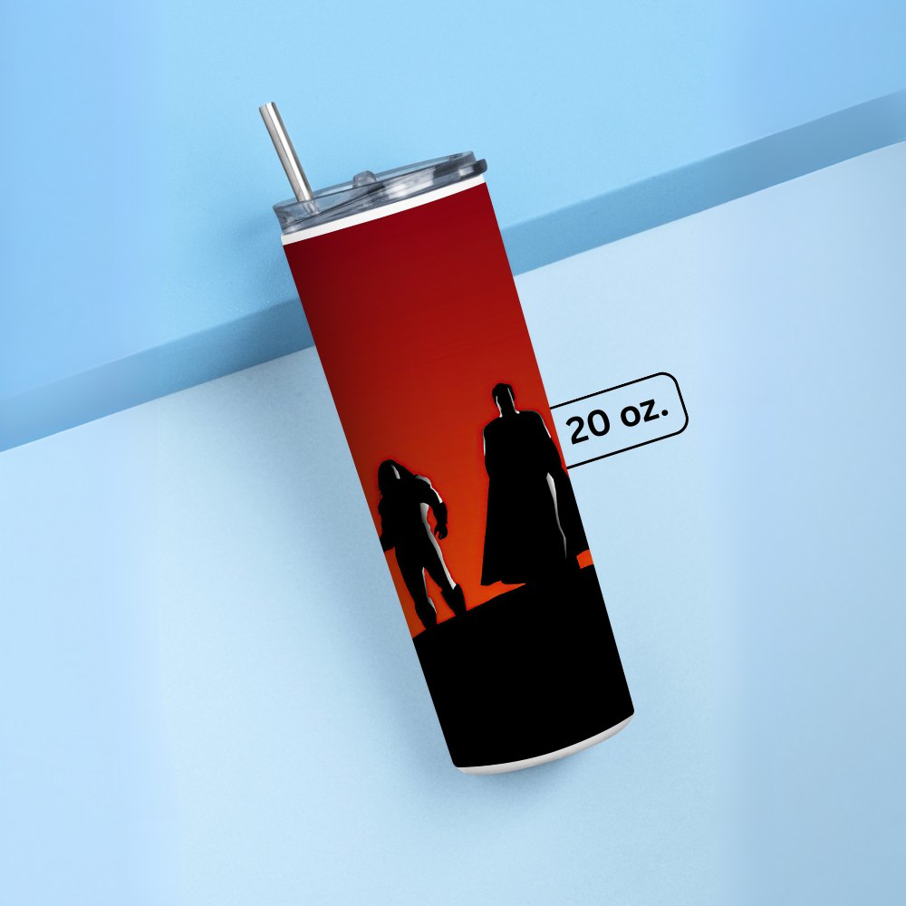 "Justice League-SciFic" Tumbler with Metal Straw