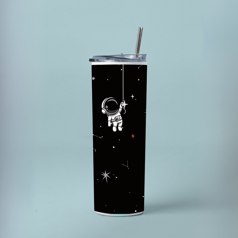 "SPACE EDITION" Tumbler with Metal Straw