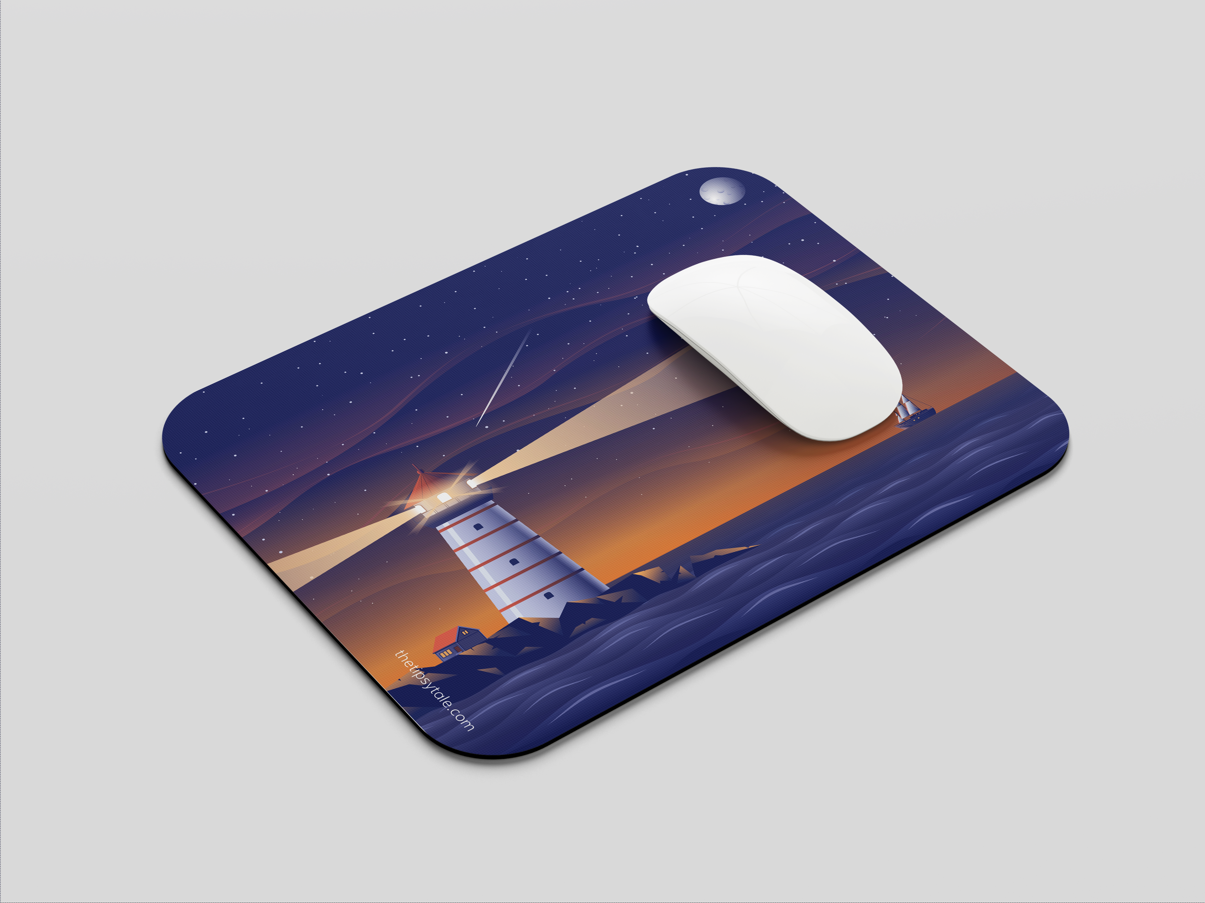 "Light House" Mousepad Enhance Your Workspace with Style