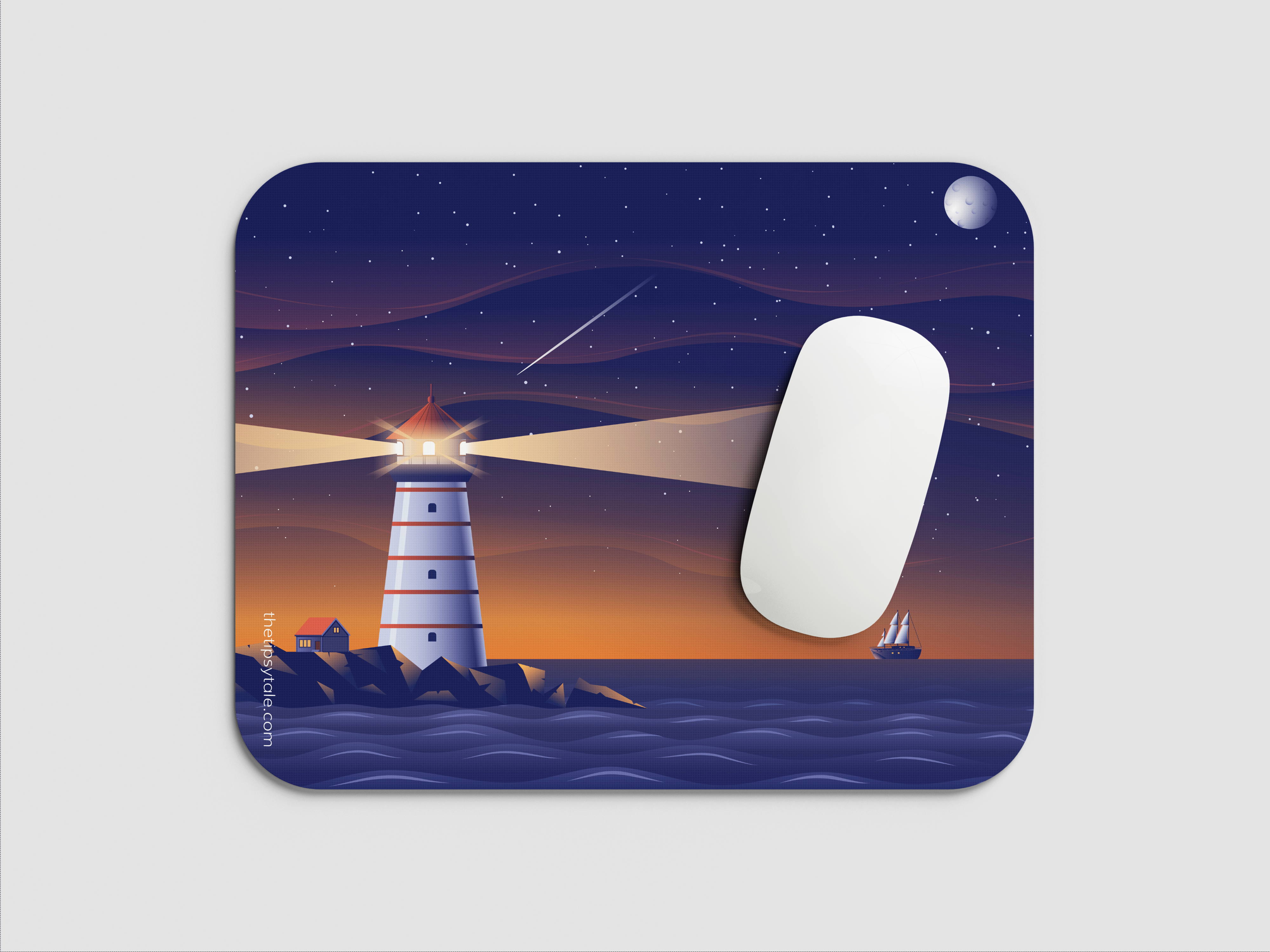 "Light House" Mousepad Enhance Your Workspace with Style