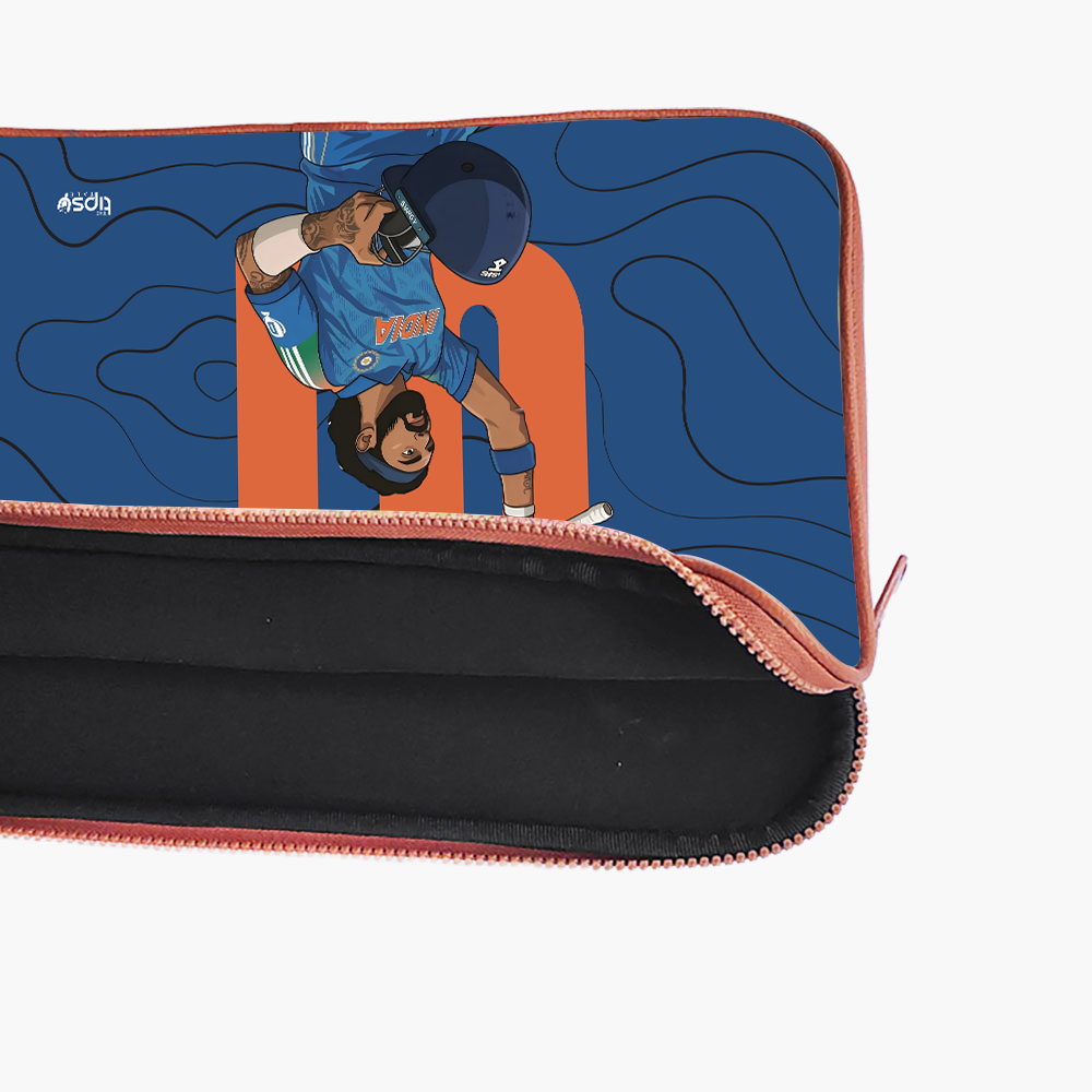 "KL RAHUL - CRICKET FANDOM" -Laptop Sleeves:Bold Modern Design for Every Size