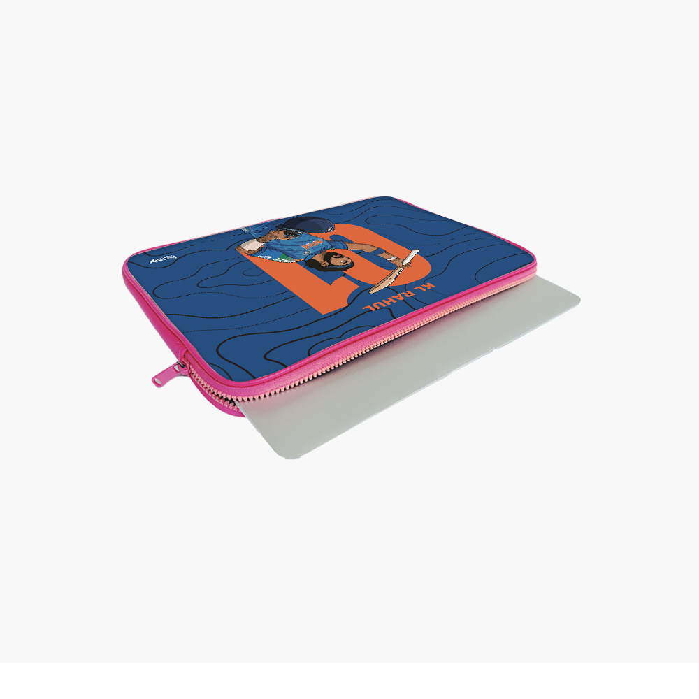 "KL RAHUL - CRICKET FANDOM" -Laptop Sleeves:Bold Modern Design for Every Size
