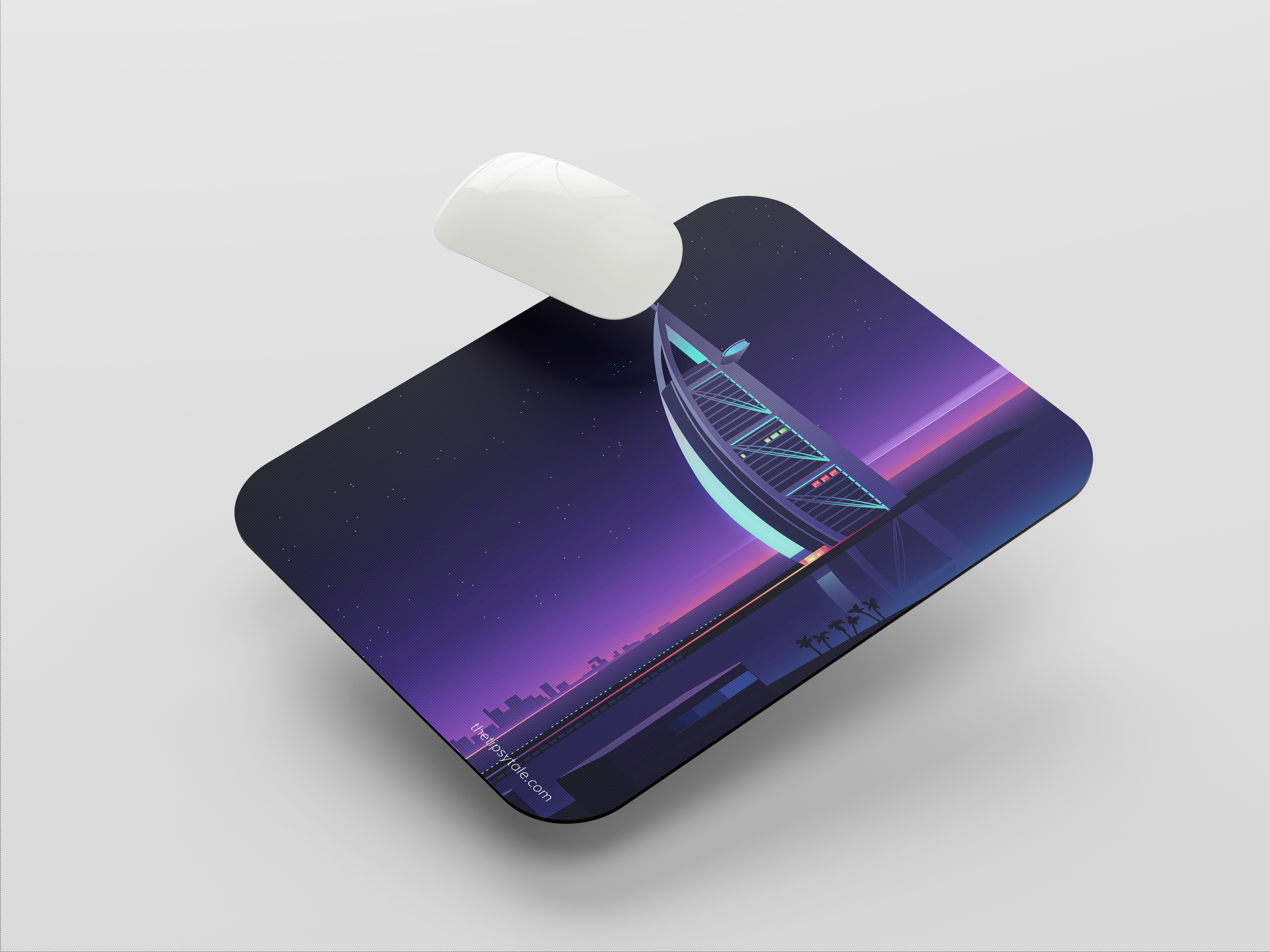 "Burj Al Arab- Radiant View" Mousepad Enhance Your Workspace with Style