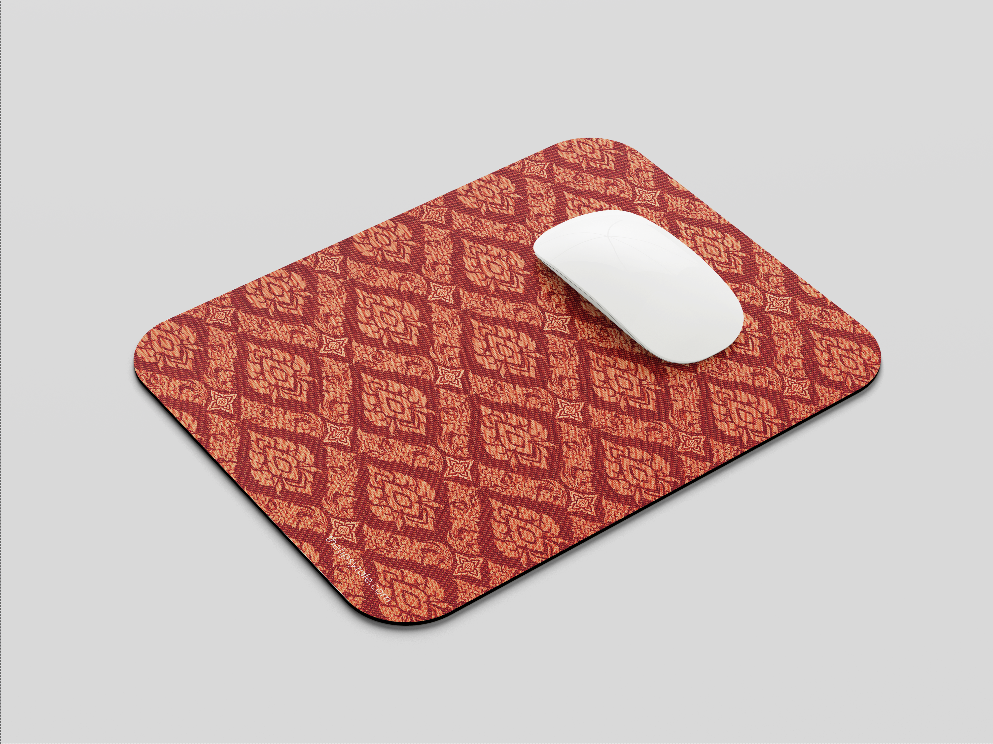 "Red Indian Print" Mousepad Enhance Your Workspace with Style
