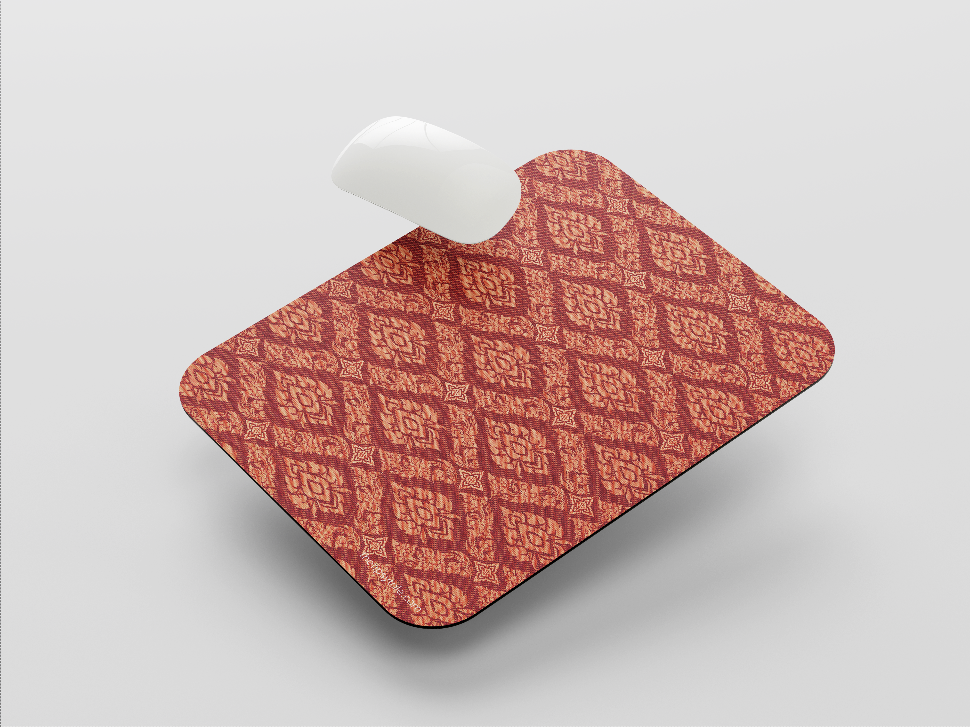 "Red Indian Print" Mousepad Enhance Your Workspace with Style