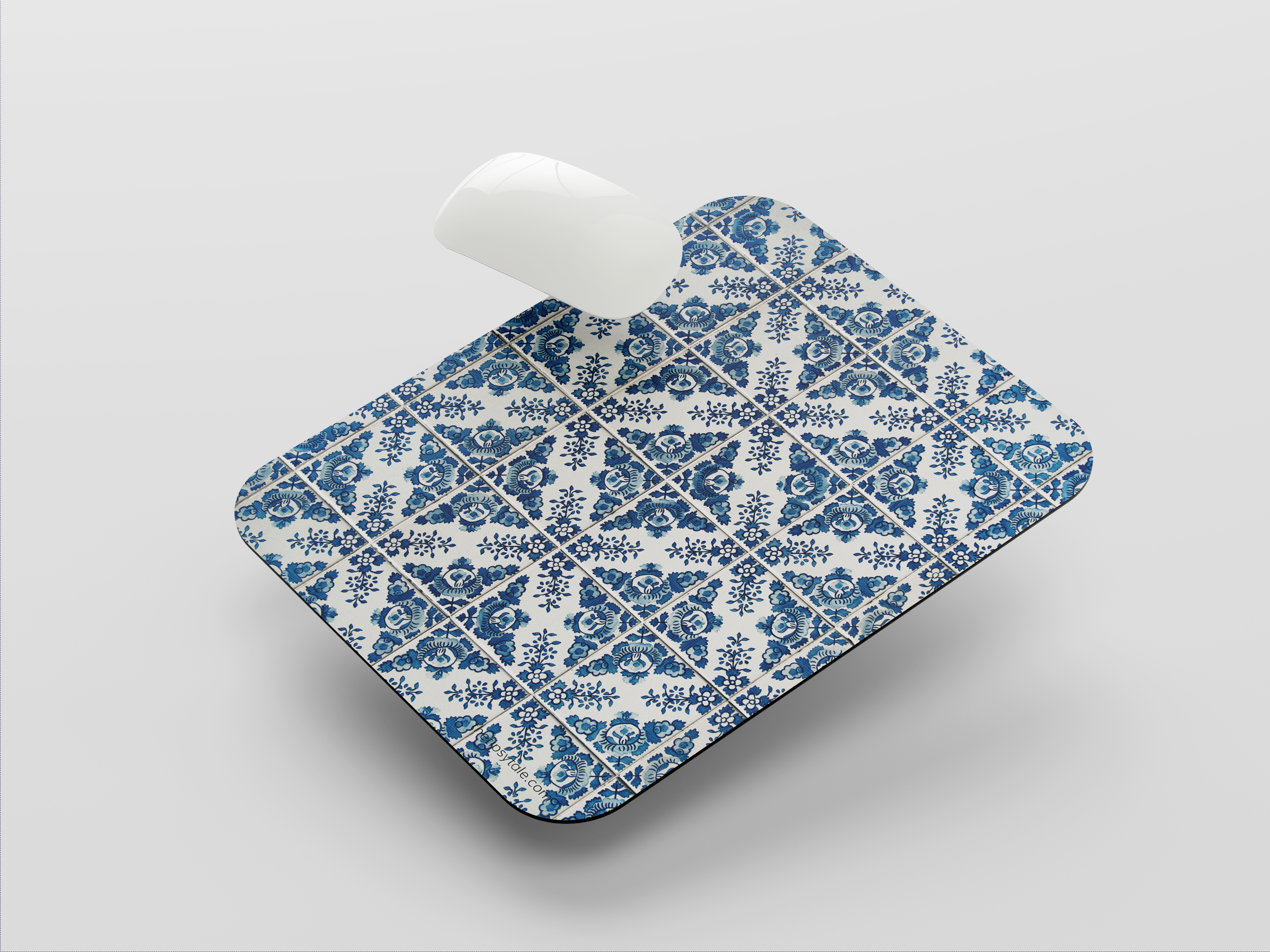 "Blue Rajasthani Print" Mousepad Enhance Your Workspace with Style