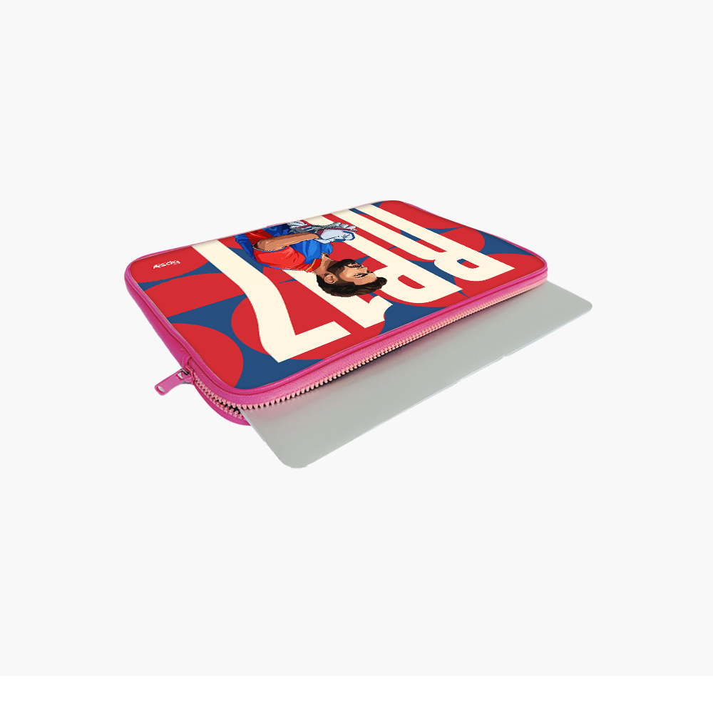 "RISHABH PANT - CRICKET FANDOM" -Laptop Sleeves:Bold Modern Design for Every Size