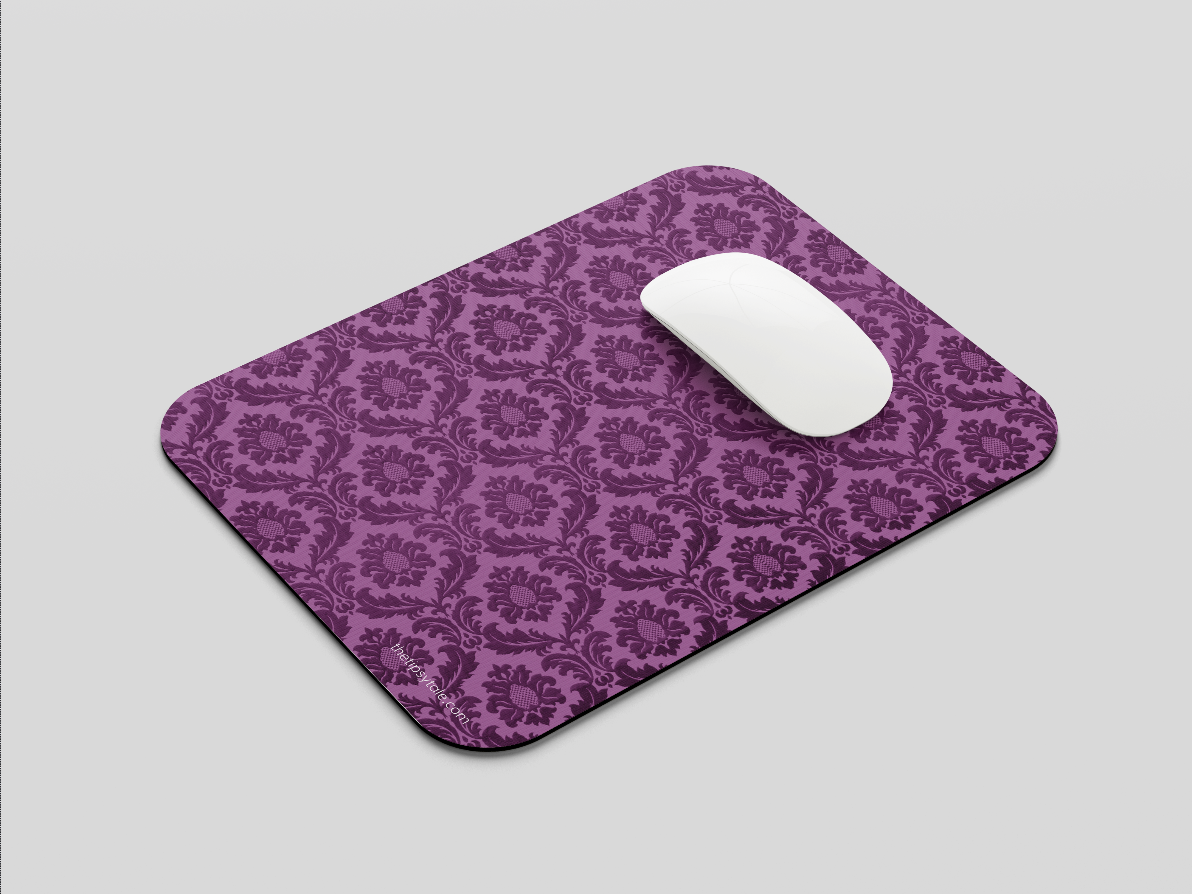 "Purple Indian Print" Mousepad Enhance Your Workspace with Style