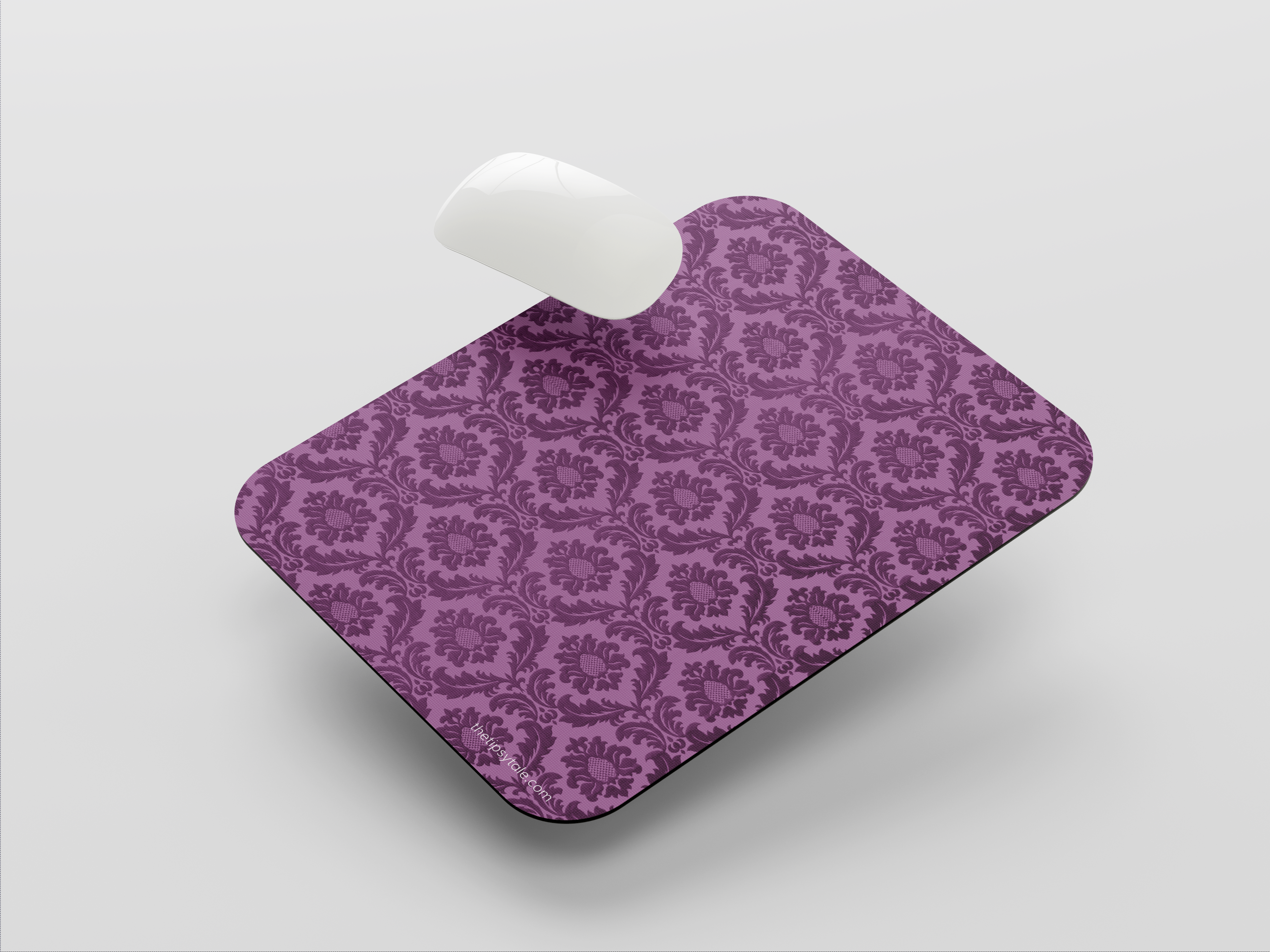 "Purple Indian Print" Mousepad Enhance Your Workspace with Style