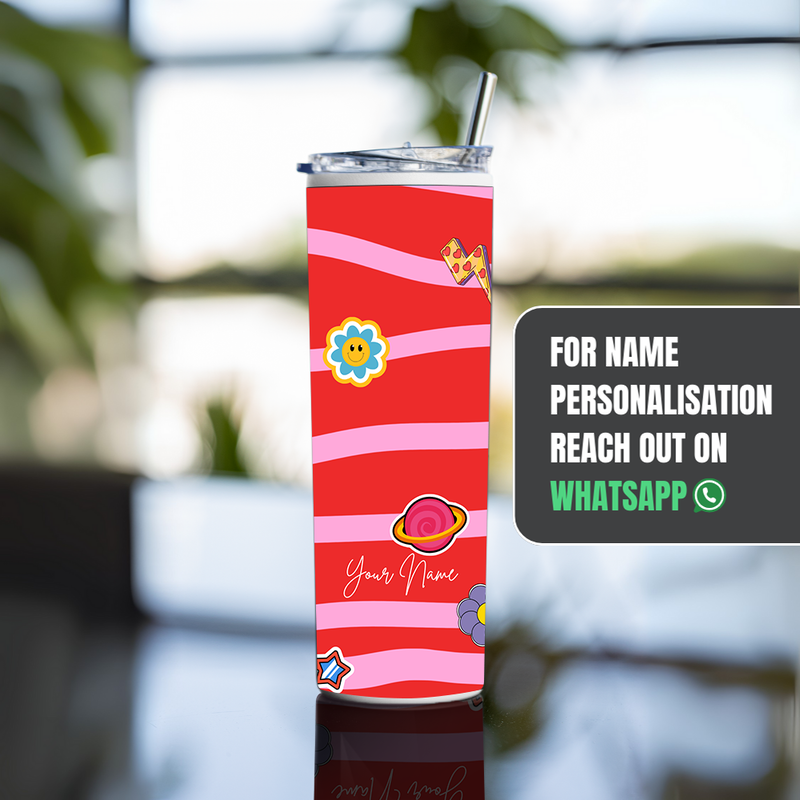 "GEN-Z EMOTES" Tumbler with Metal Straw