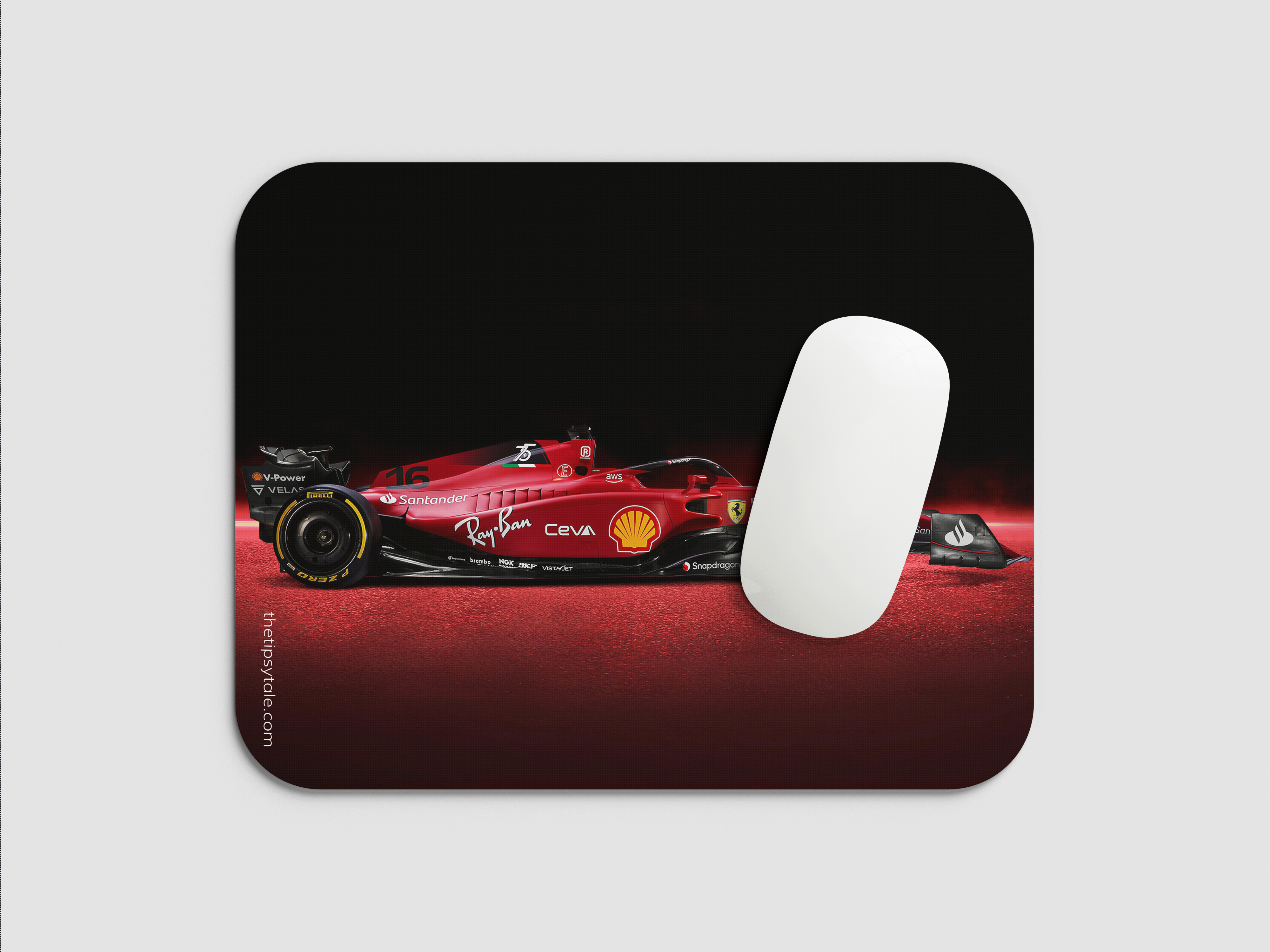 "Ferrari F1 Rush " Mousepad Enhance Your Workspace with Style