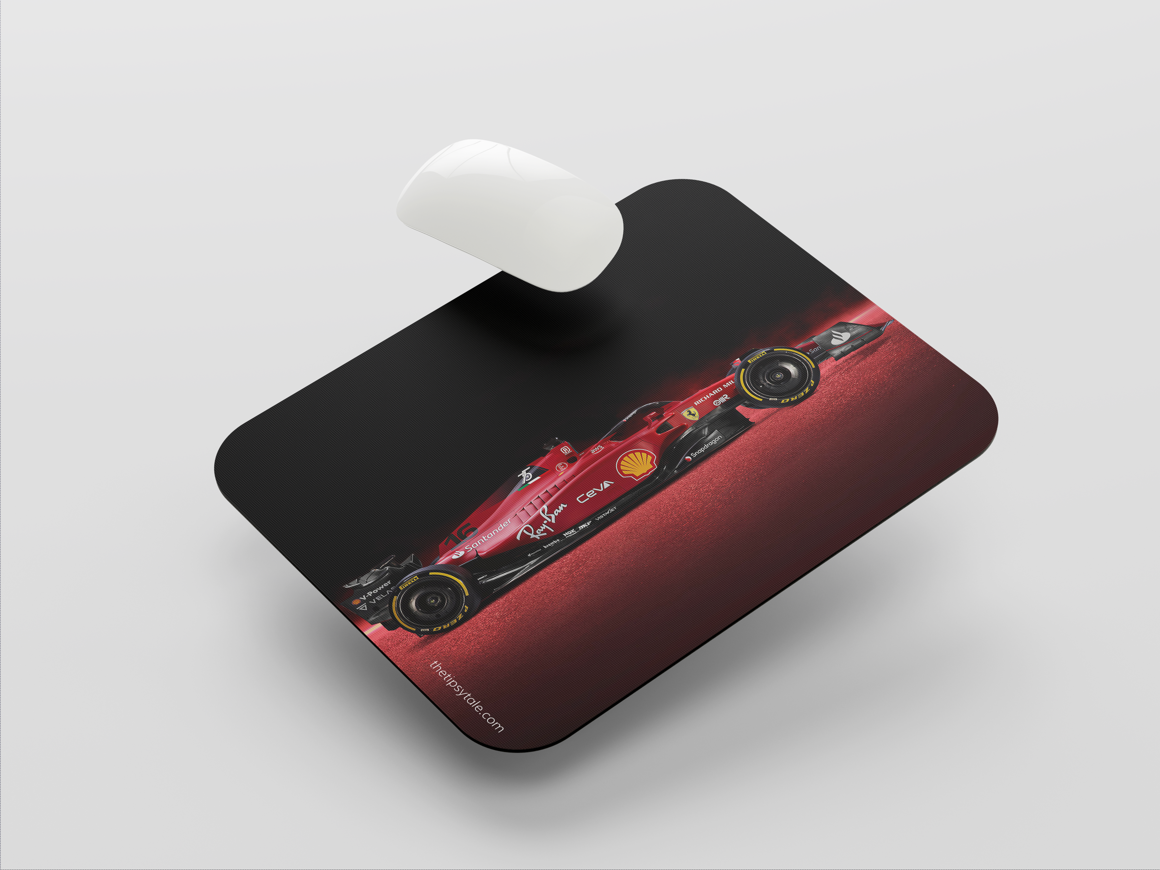 "Ferrari F1 Rush " Mousepad Enhance Your Workspace with Style