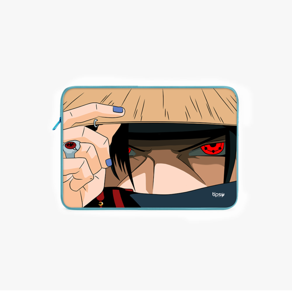 "ITACHI UCHIHA - SHARINGAN" -Laptop Sleeves:Bold Modern Design for Every Size